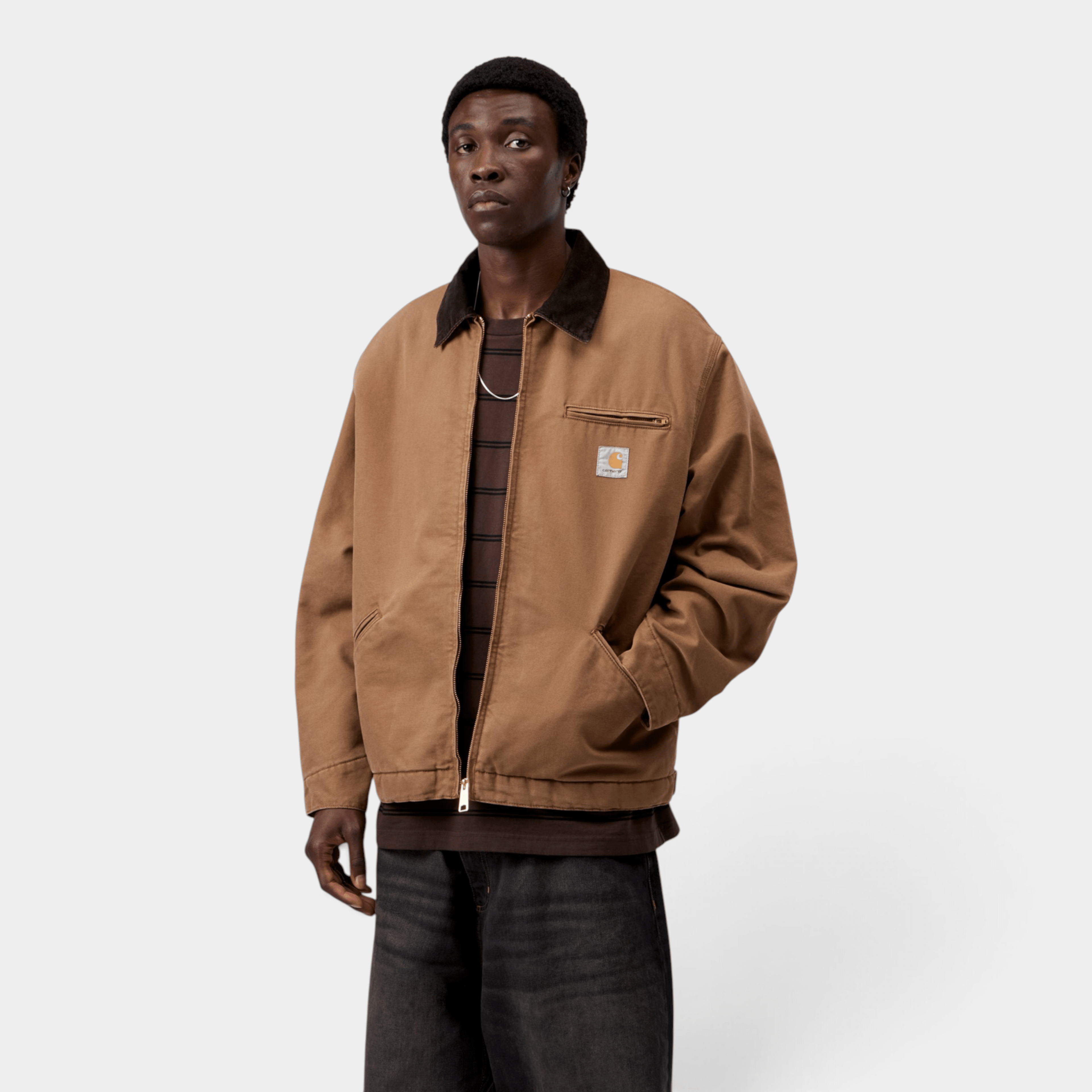 CARHARTT WIP - Carhartt Wip Giubbino OG Detroit imbottito - Tabacco washed/2 - Hubert Humangoods