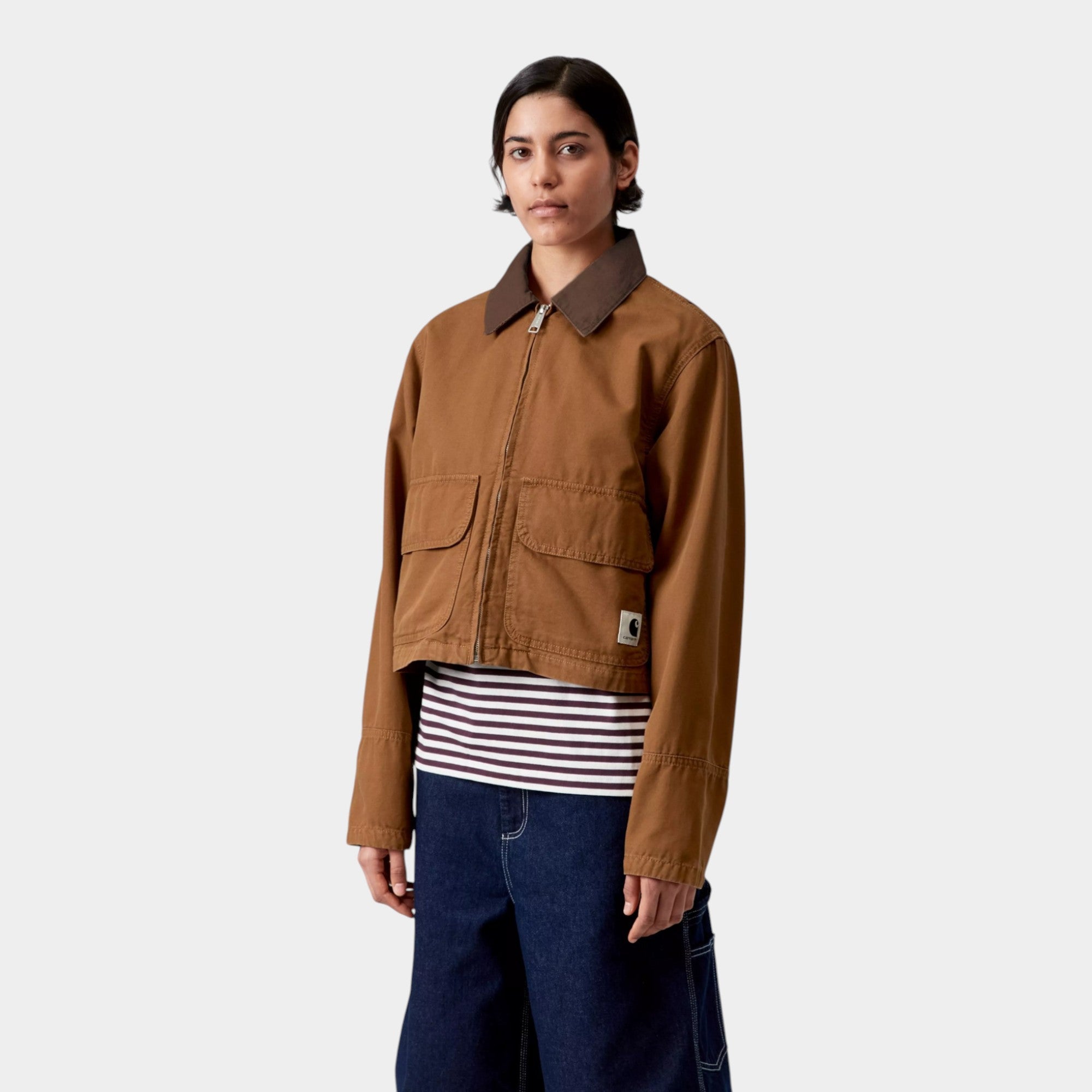 CARHARTT WIP - Carhartt Wip Giubbino W Prescott - Marrone/4 - Hubert Humangoods