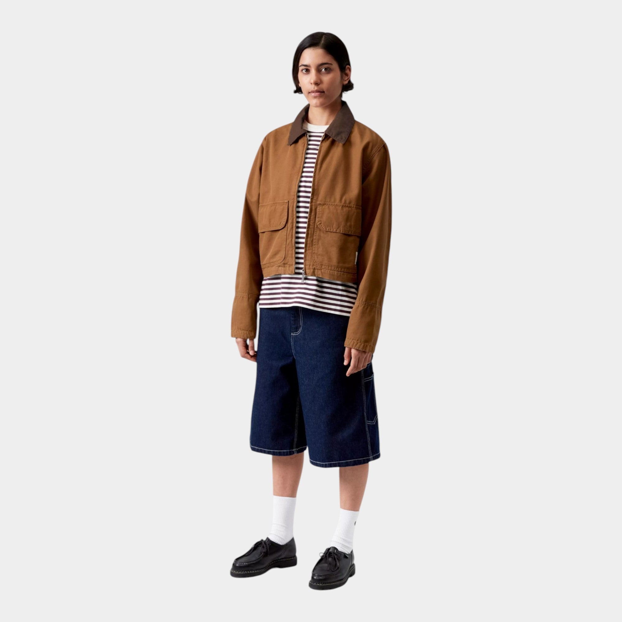 CARHARTT WIP - Carhartt Wip Giubbino W Prescott - Marrone/5 - Hubert Humangoods