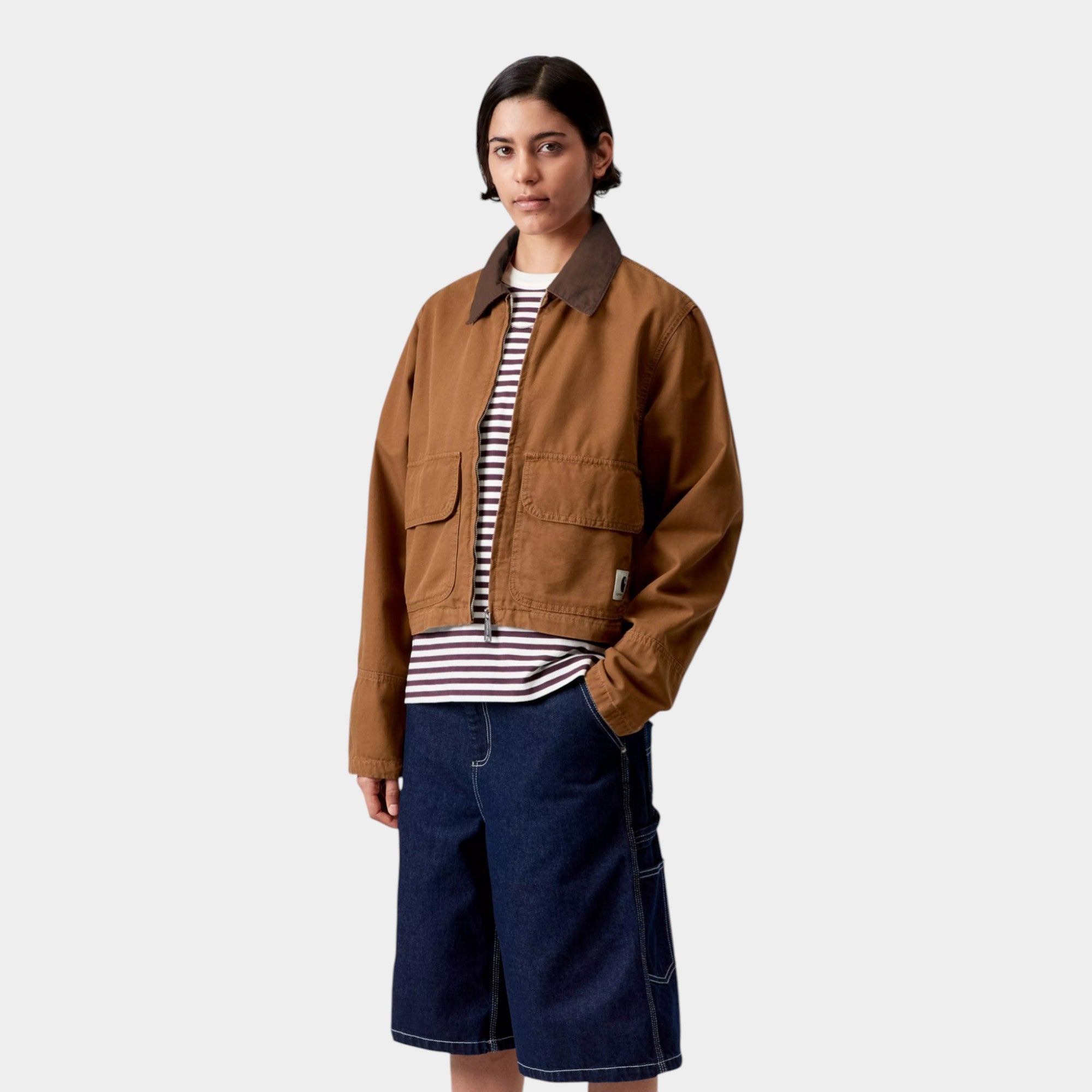 CARHARTT WIP - Carhartt Wip Giubbino W Prescott - Marrone/2 - Hubert Humangoods