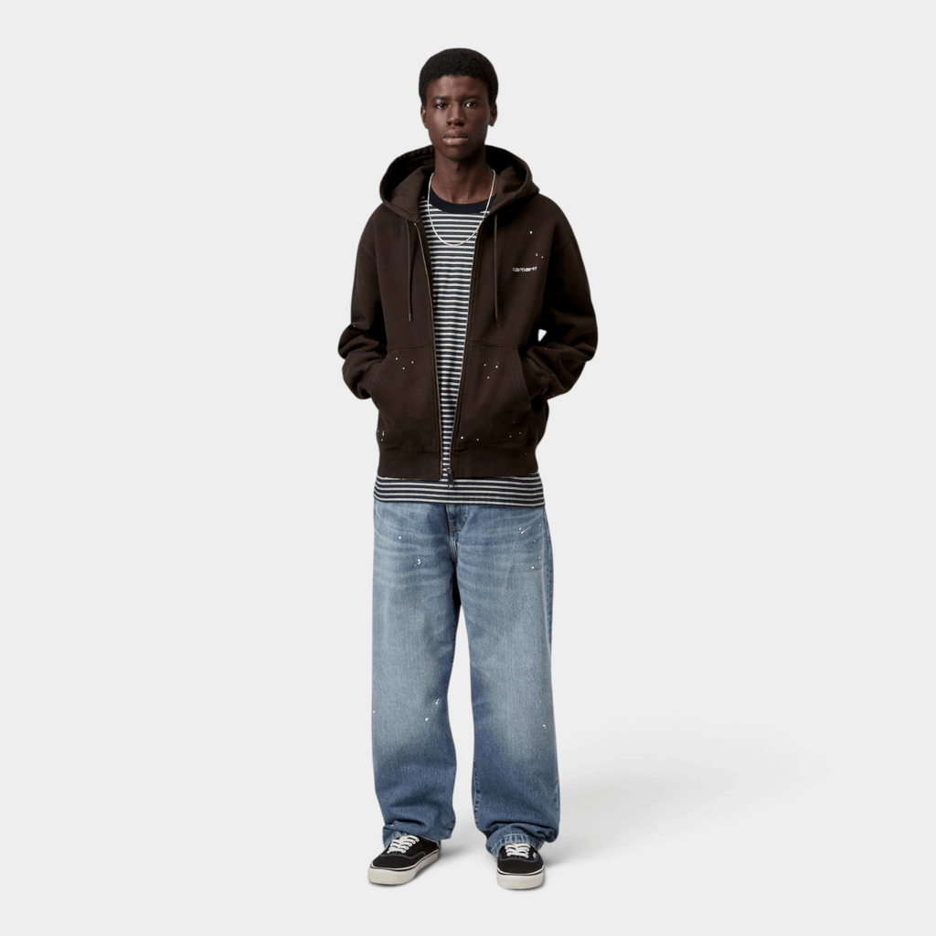 CARHARTT WIP - Carhartt Wip Jeans Landon effetto destroy splatter - Denim lavato/3 - Hubert Humangoods