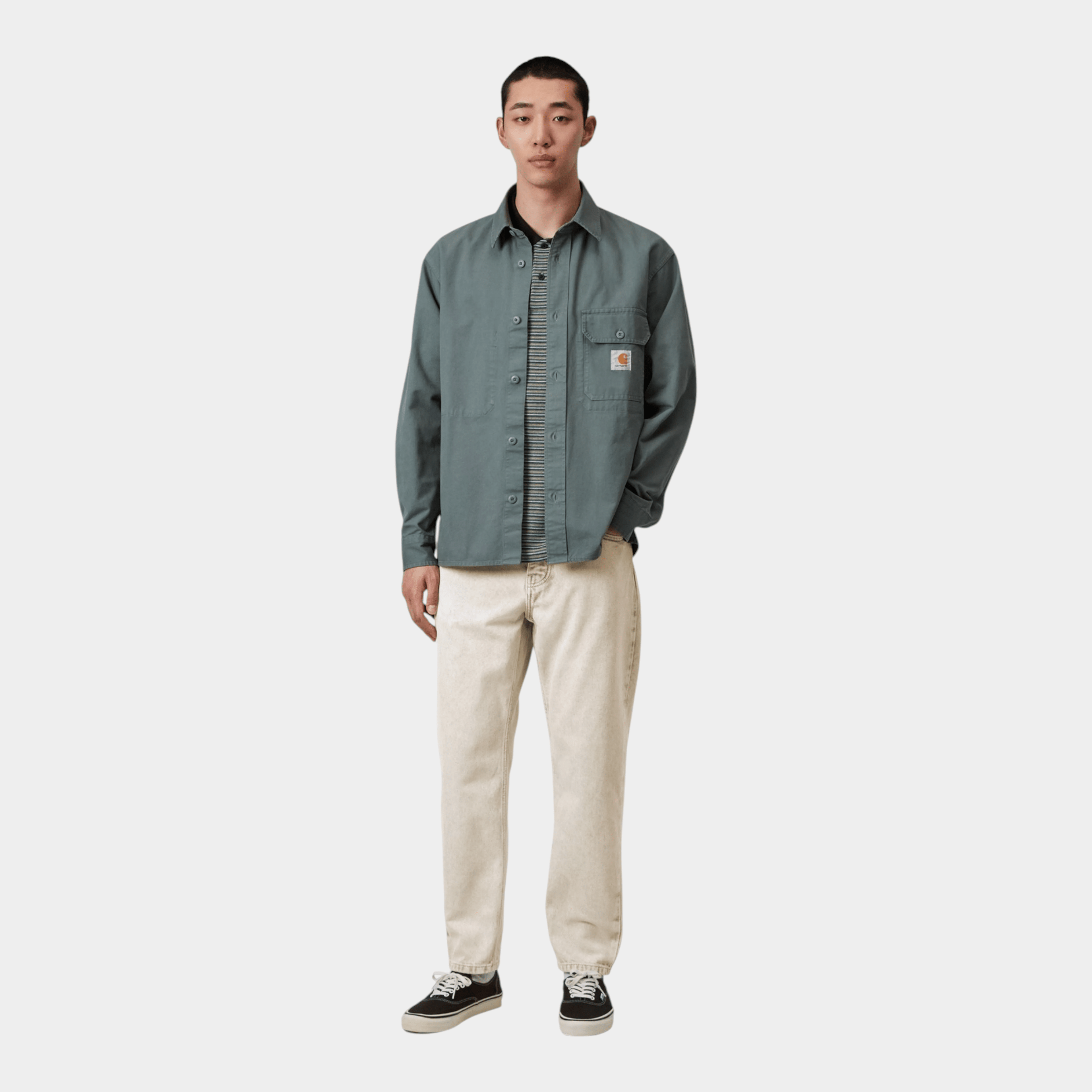 CARHARTT WIP - Carhartt Wip Jeans Newel - Denim Verde slavato/5 - Hubert Humangoods