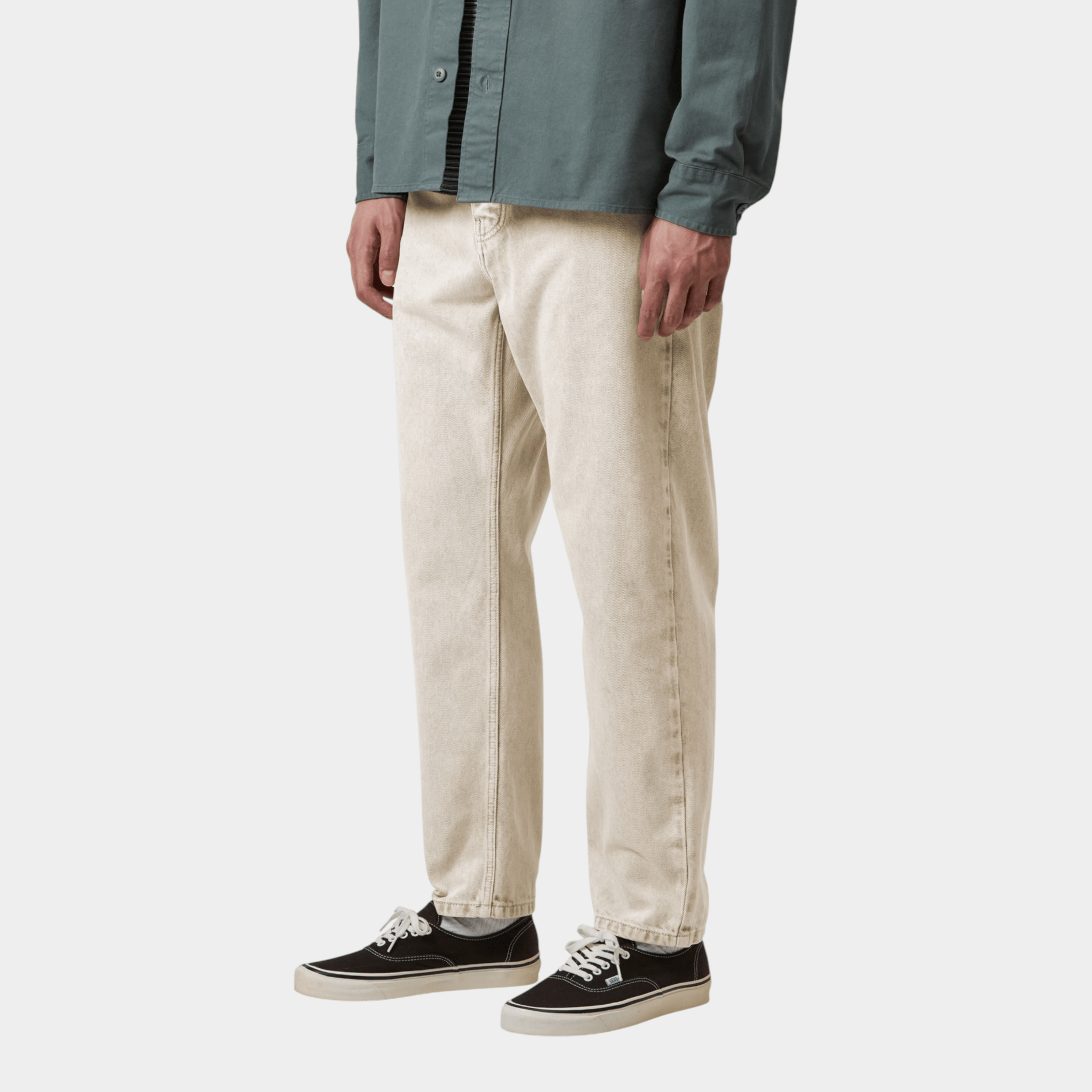 CARHARTT WIP - Carhartt Wip Jeans Newel - Denim Verde slavato/2 - Hubert Humangoods