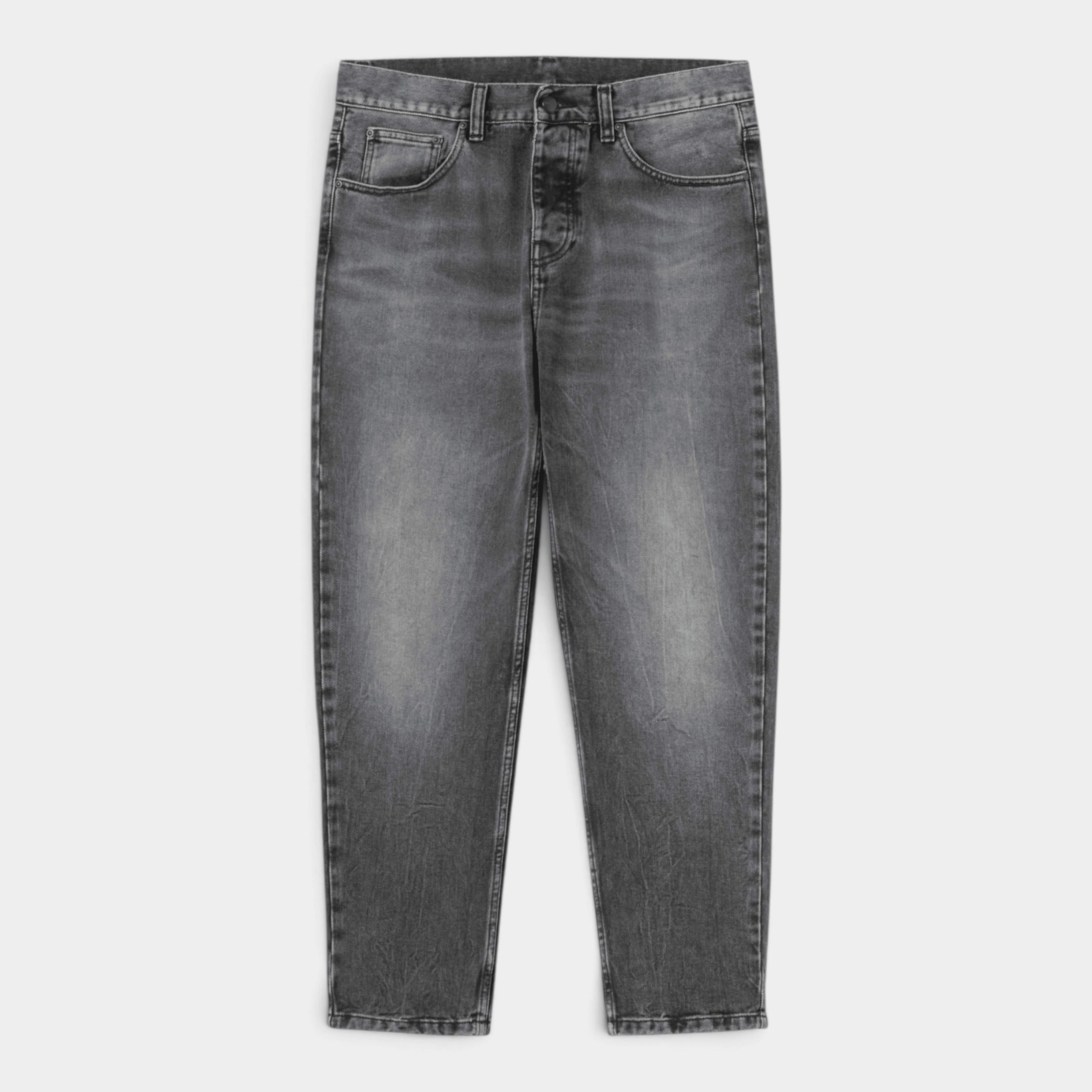CARHARTT WIP - Carhartt Wip Jeans Newel in denim slavato - Nero/1 - Hubert Humangoods