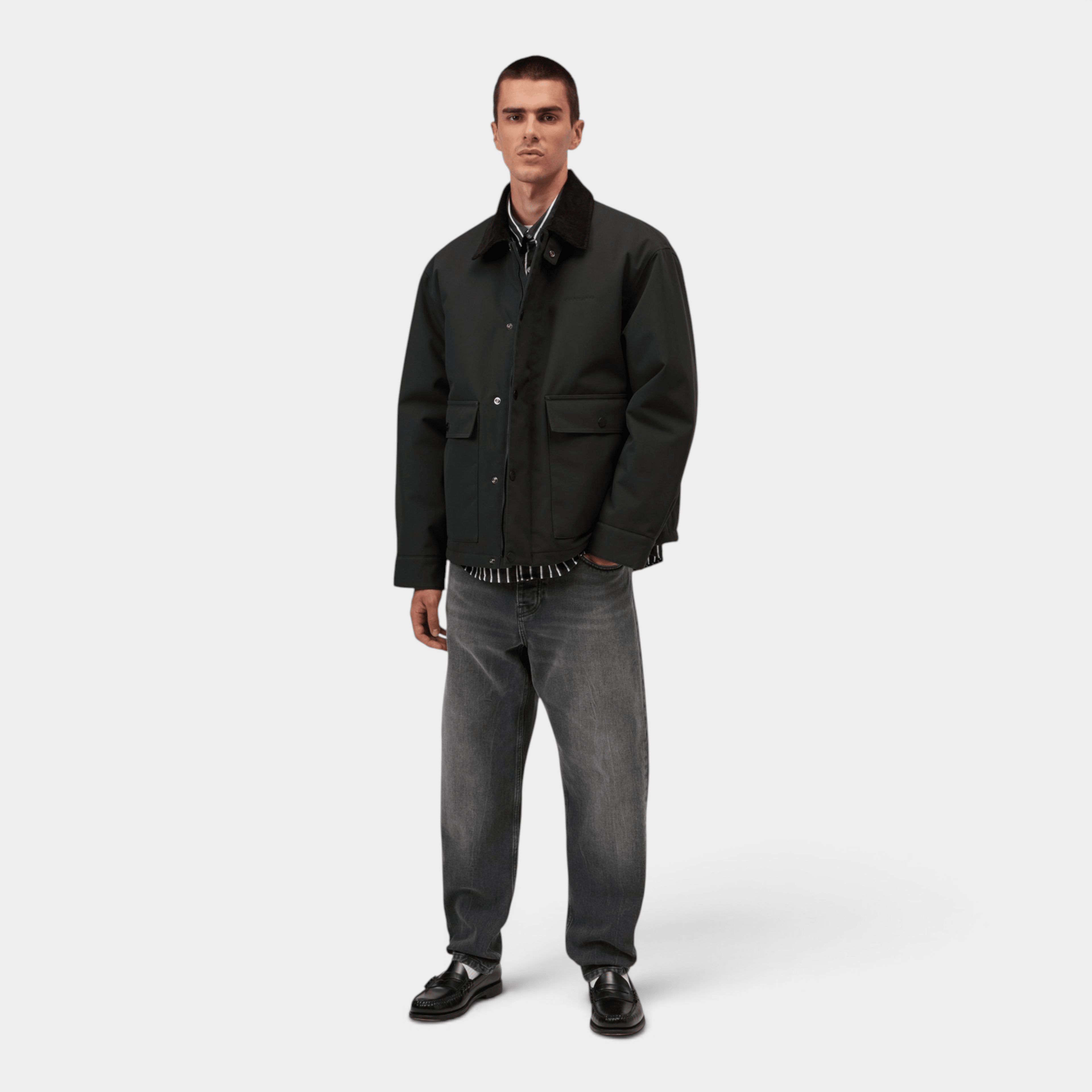 CARHARTT WIP - Carhartt Wip Jeans Newel in denim slavato - Nero/3 - Hubert Humangoods
