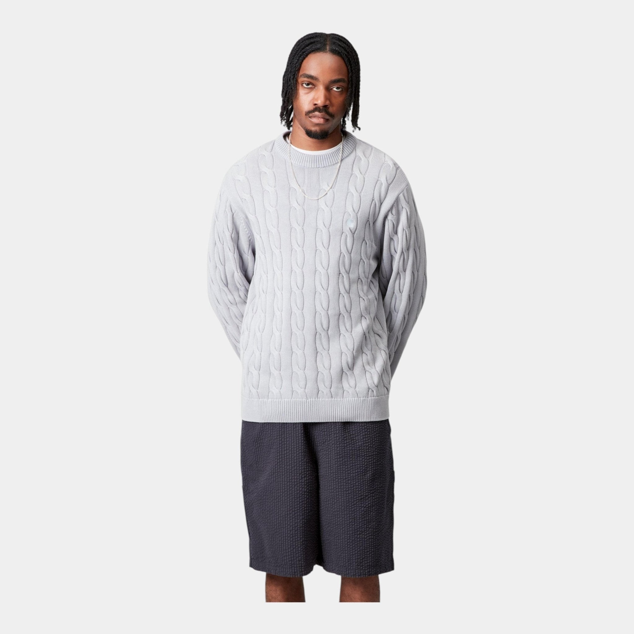 CARHARTT WIP Carhartt Wip Maglia Carter a trecce in cotone - Azzurro - Hubert Humangoods