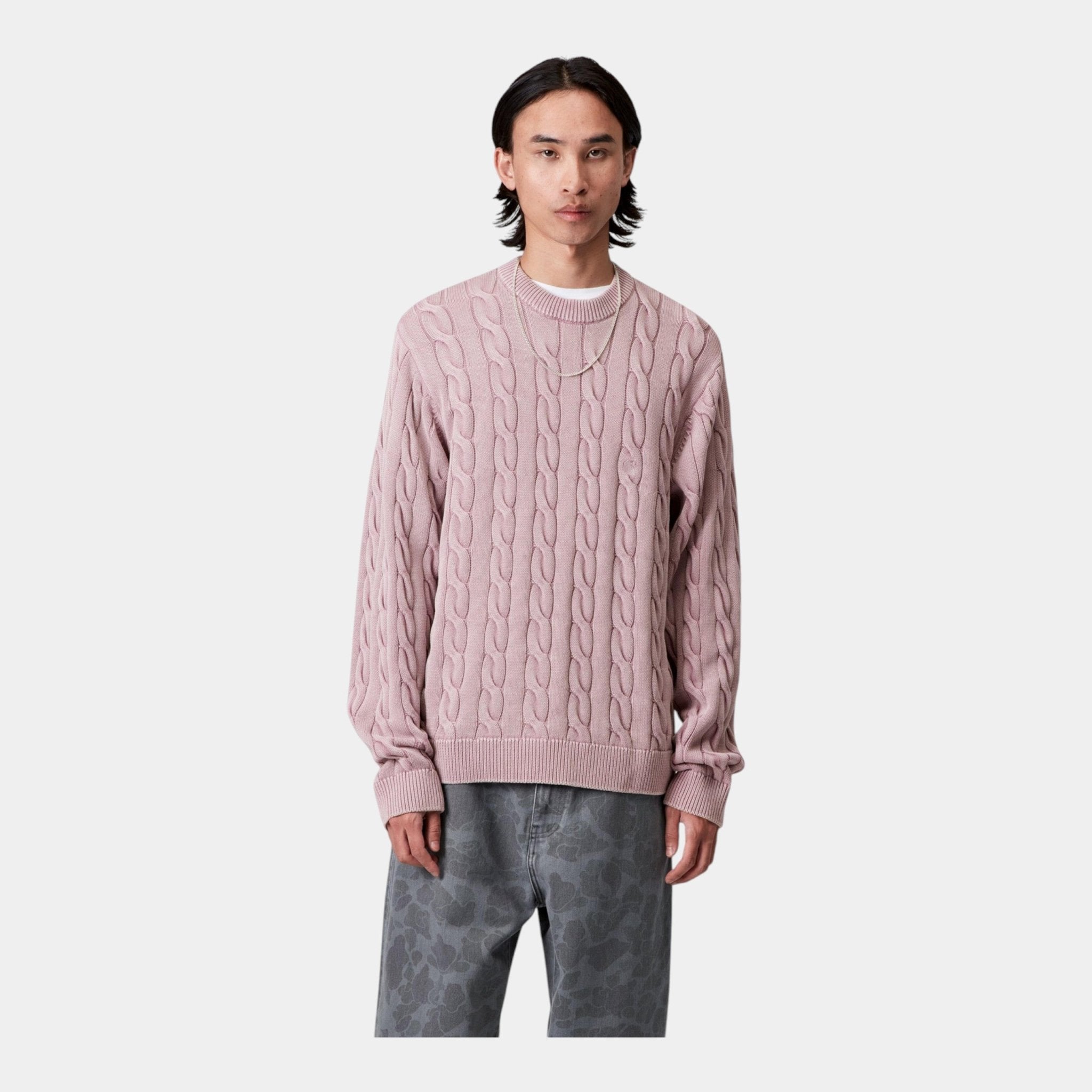 CARHARTT WIP Carhartt Wip Maglia Carter a trecce in cotone - Rosa - Hubert Humangoods