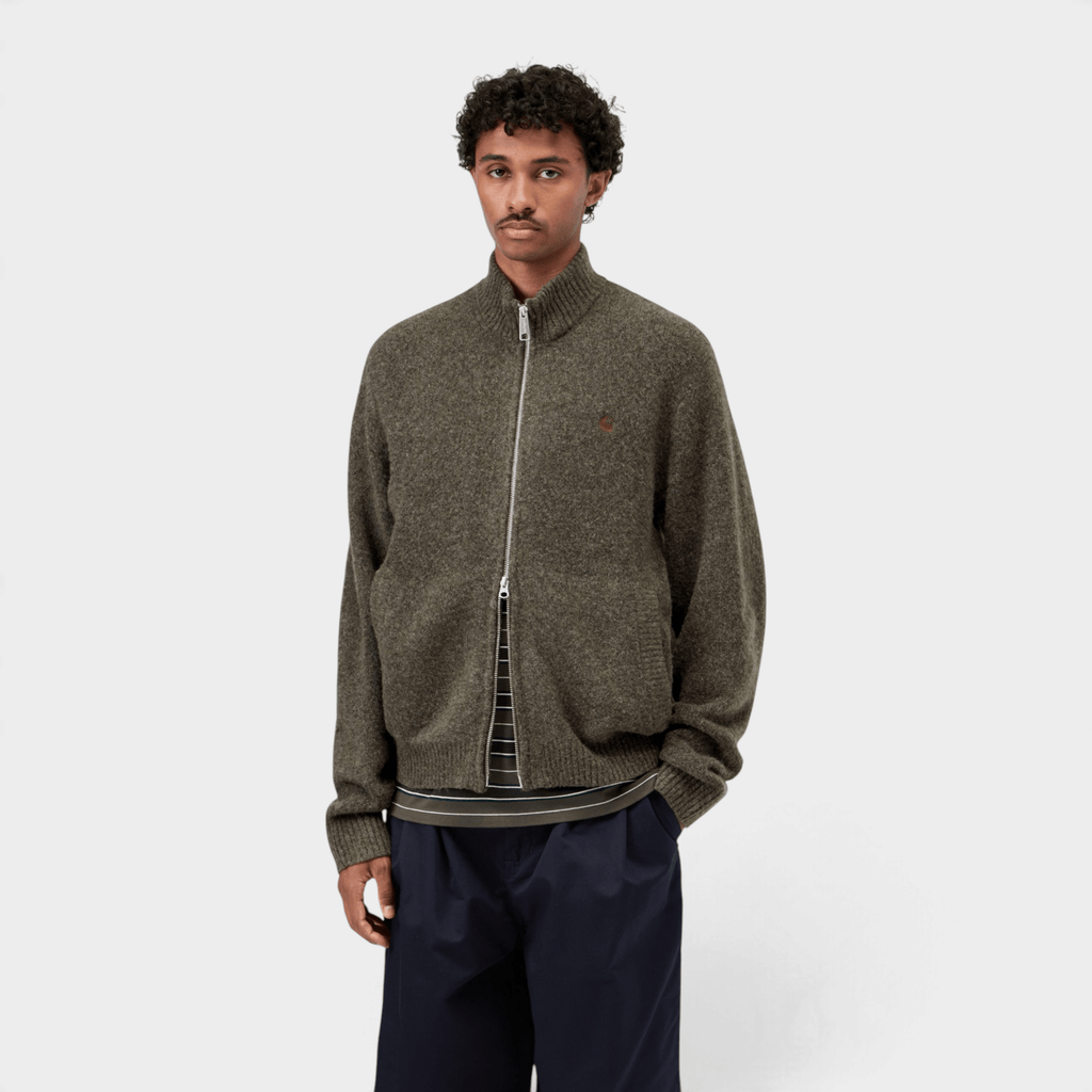 CARHARTT WIP - Carhartt Wip Maglia Curtis con zip - Militare/4 - Hubert Humangoods