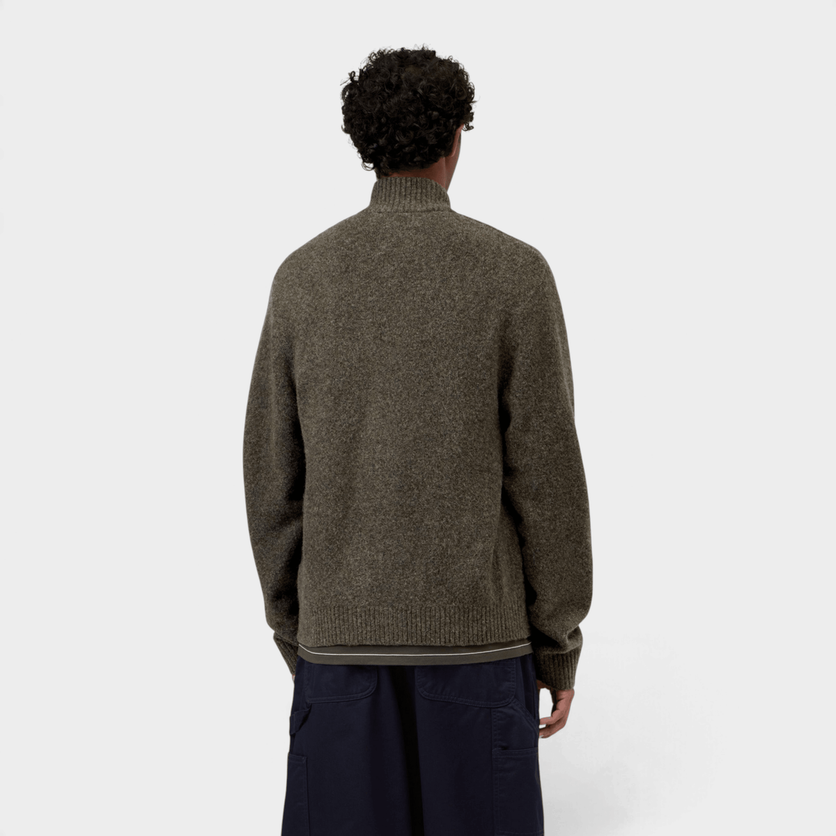 CARHARTT WIP - Carhartt Wip Maglia Curtis con zip - Militare/5 - Hubert Humangoods