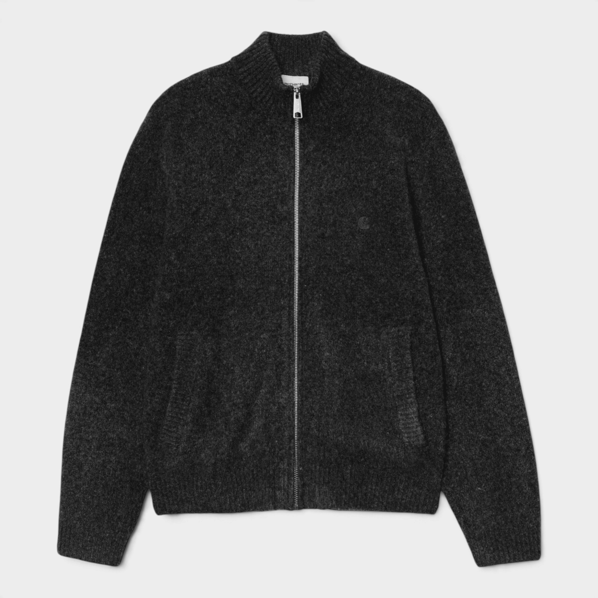 CARHARTT WIP - Carhartt Wip Maglia Curtis con zip - Nero/1 - Hubert Humangoods