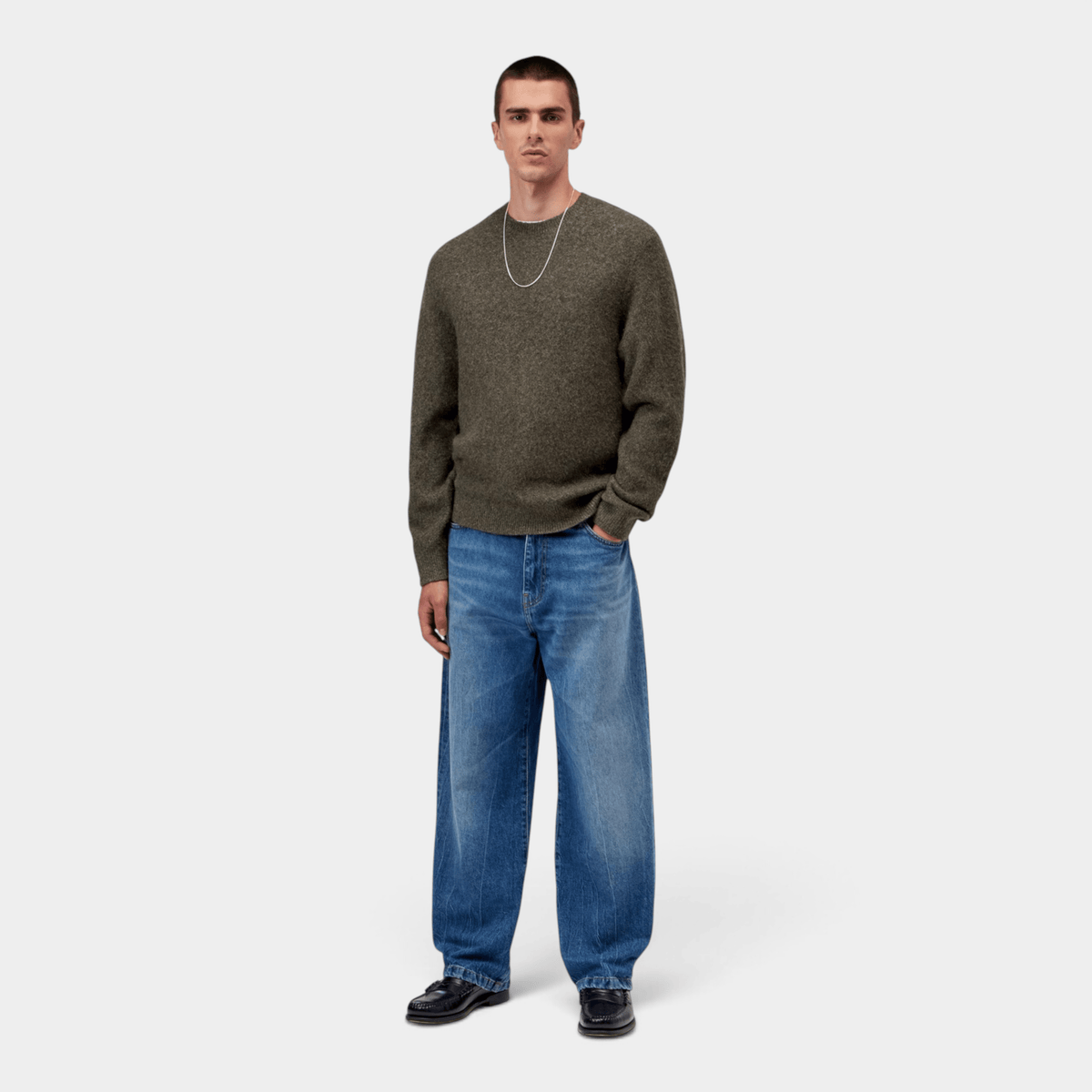 CARHARTT WIP - Carhartt Wip Maglia Curtis girocollo - Verde/3 - Hubert Humangoods