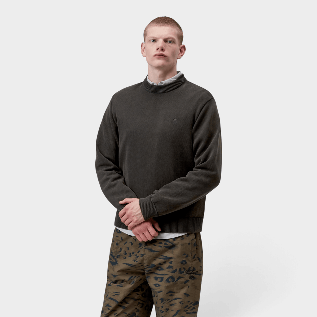 CARHARTT WIP - Carhartt Wip Maglia Kori in cotone tinto capo - Nero/2 - Hubert Humangoods