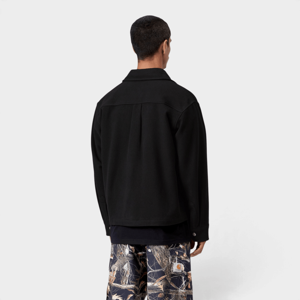 CARHARTT WIP - Carhartt Wip Overshirt Atoka in panno di lana - Nero/5 - Hubert Humangoods