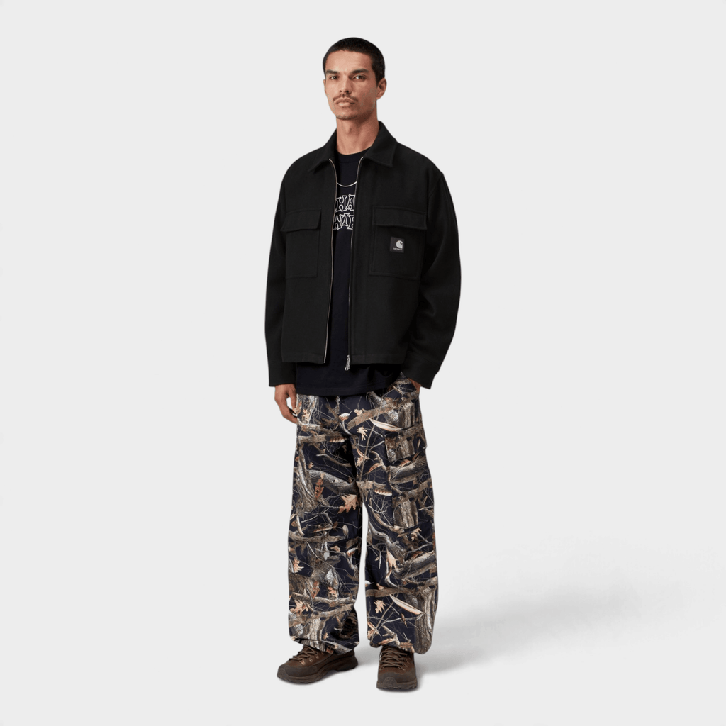 CARHARTT WIP - Carhartt Wip Overshirt Atoka in panno di lana - Nero/3 - Hubert Humangoods