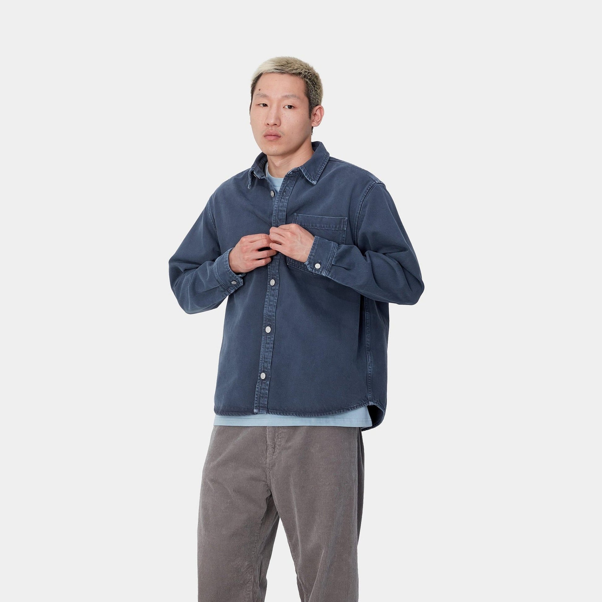 CARHARTT WIP Carhartt Wip Overshirt George - Blu - Hubert Humangoods