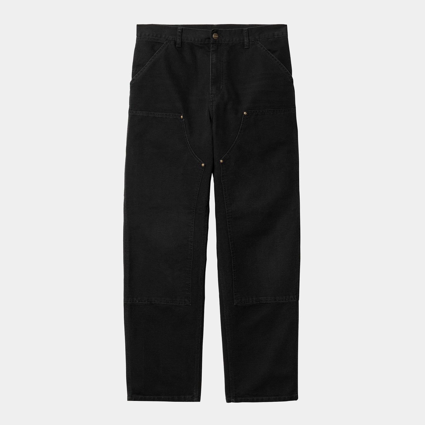 CARHARTT WIP Carhartt Wip Pantalone double Knee in canvas - Nero - Hubert Humangoods