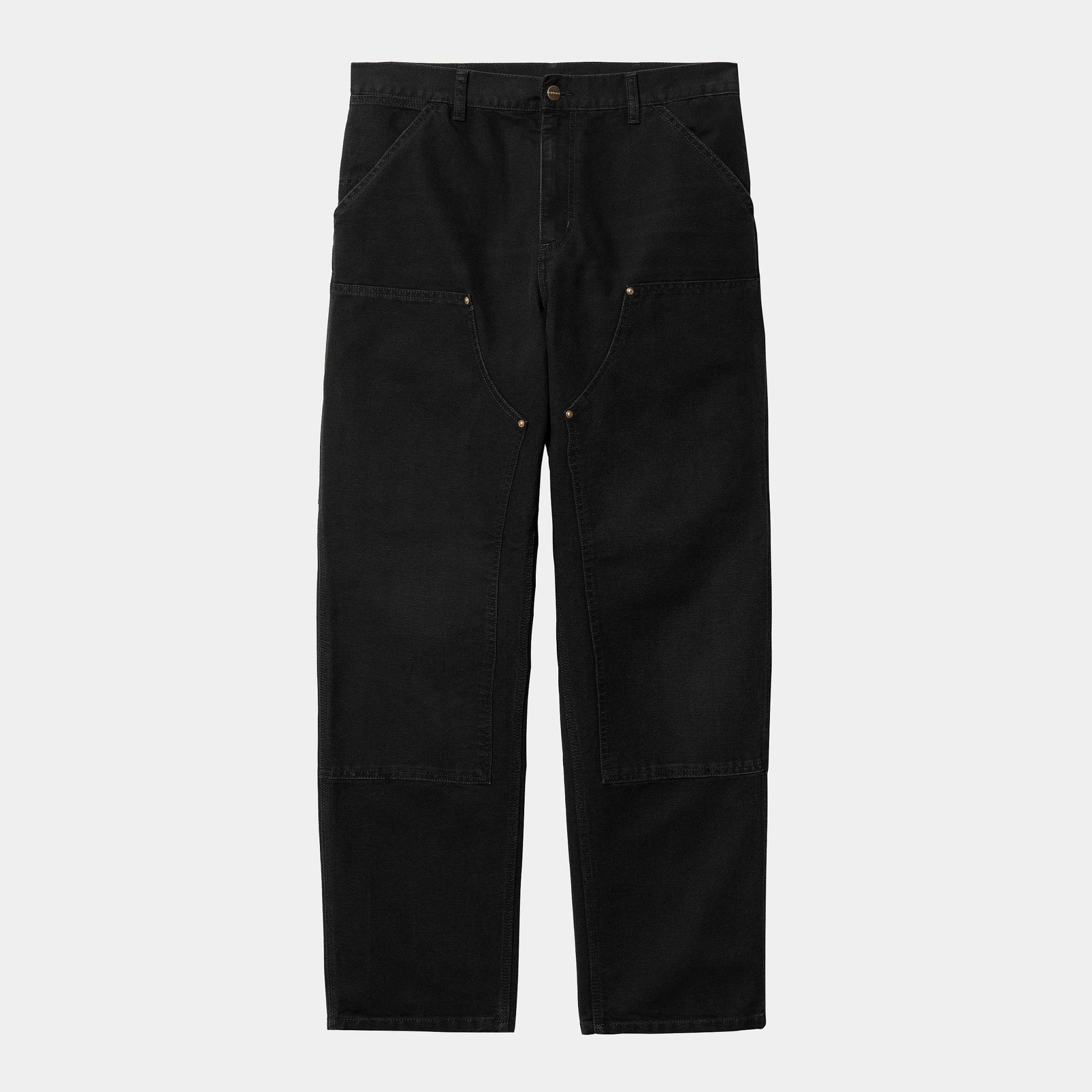 CARHARTT WIP Carhartt Wip Pantalone double Knee in canvas - Nero - Hubert Humangoods