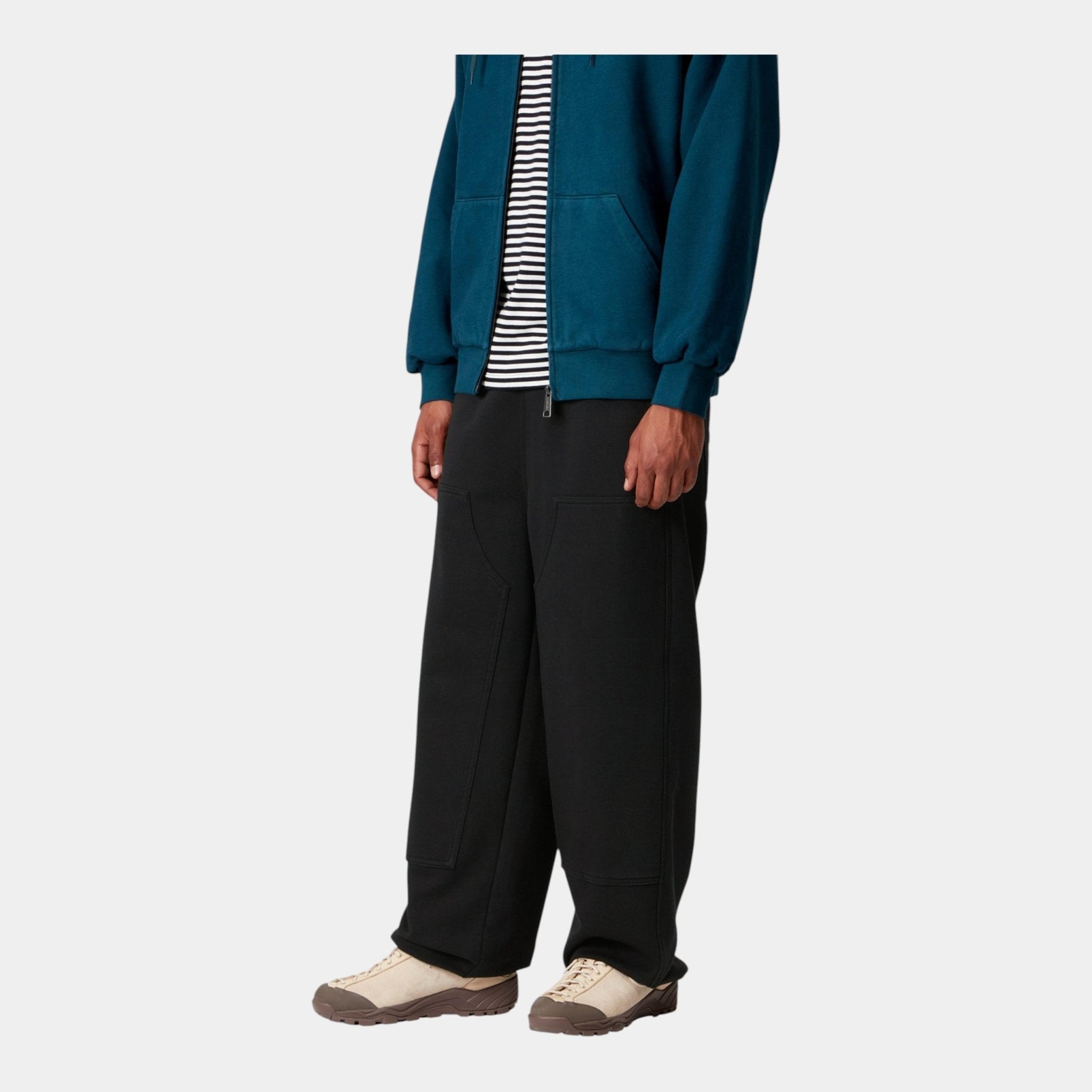 CARHARTT WIP Carhartt Wip Pantalone in felpa Double knee - Nero - Hubert Humangoods
