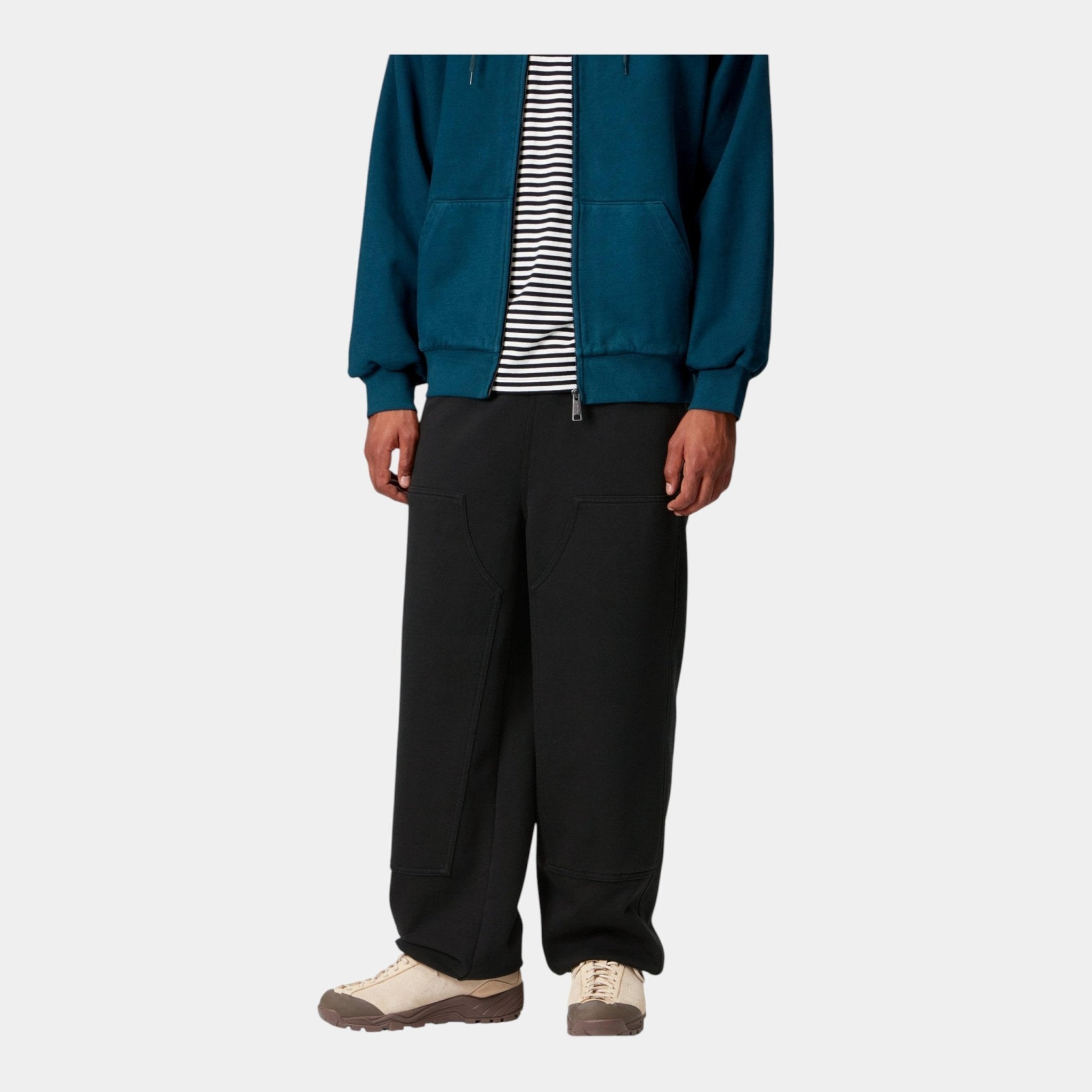 CARHARTT WIP Carhartt Wip Pantalone in felpa Double knee - Nero - Hubert Humangoods