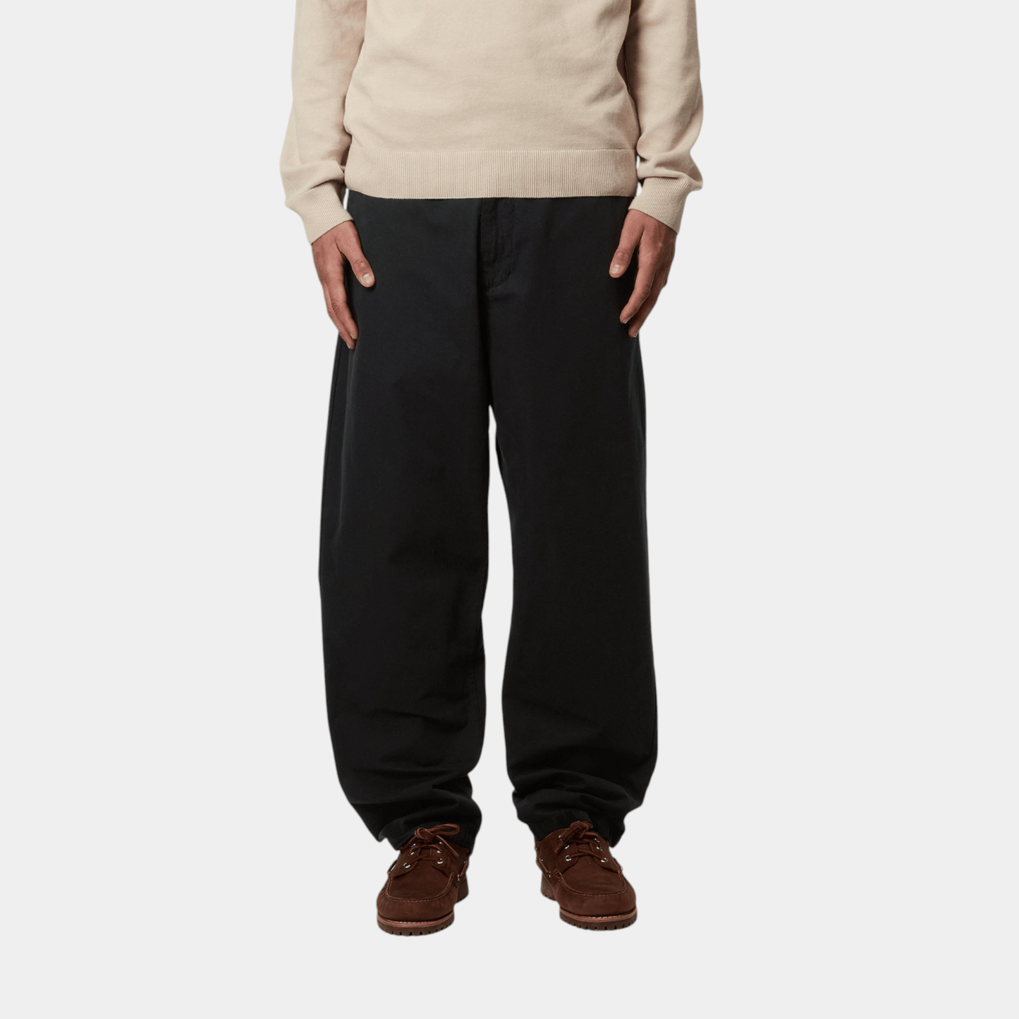 CARHARTT WIP Carhartt Wip Pantaloni Calder in Poplin - Nero - Hubert Humangoods