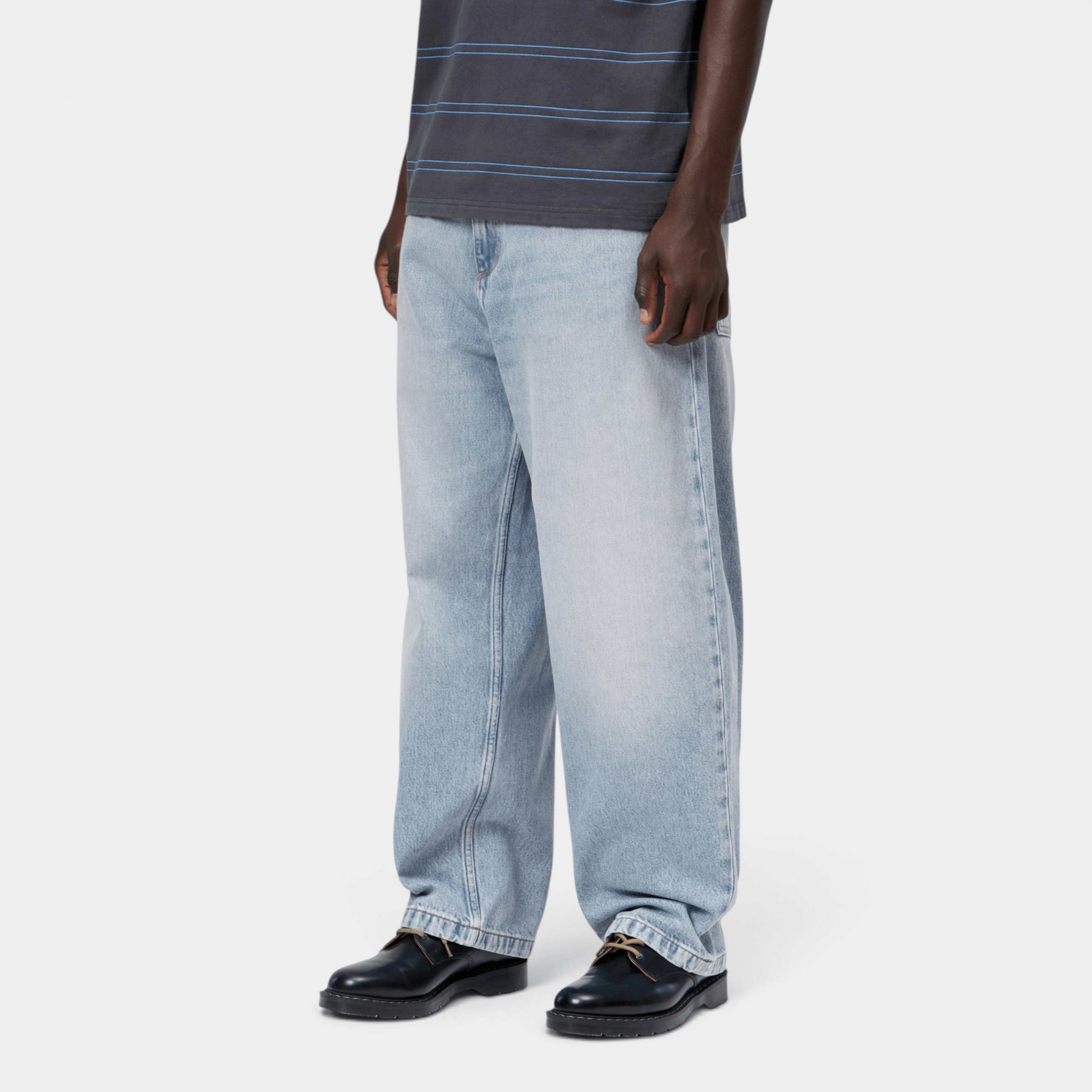CARHARTT WIP - Carhartt Wip Pantaloni in denim Brandon - Blu chiaro slavato/4 - Hubert Humangoods