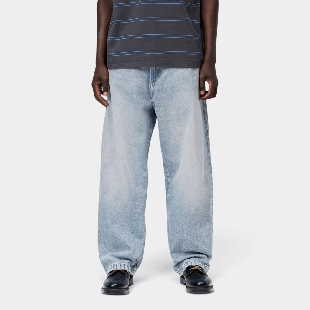 CARHARTT WIP - Carhartt Wip Pantaloni in denim Brandon - Blu chiaro slavato/2 - Hubert Humangoods