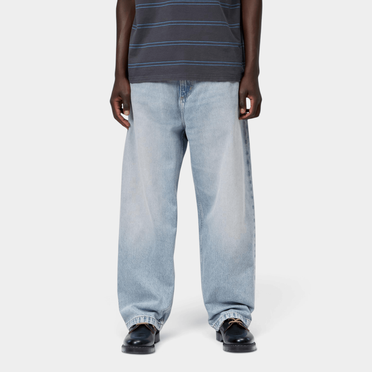 CARHARTT WIP - Carhartt Wip Pantaloni in denim Brandon - Blu chiaro slavato/2 - Hubert Humangoods