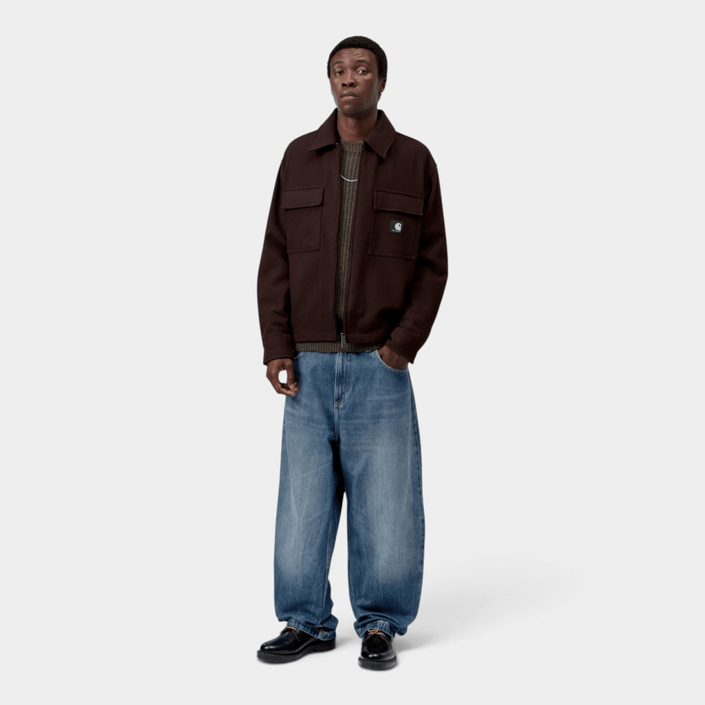 CARHARTT WIP - Carhartt Wip Pantaloni in denim Brandon - Blu marble used/3 - Hubert Humangoods