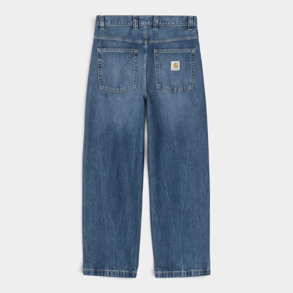 CARHARTT WIP - Carhartt Wip Pantaloni in denim Brandon - Blu marble used/6 - Hubert Humangoods