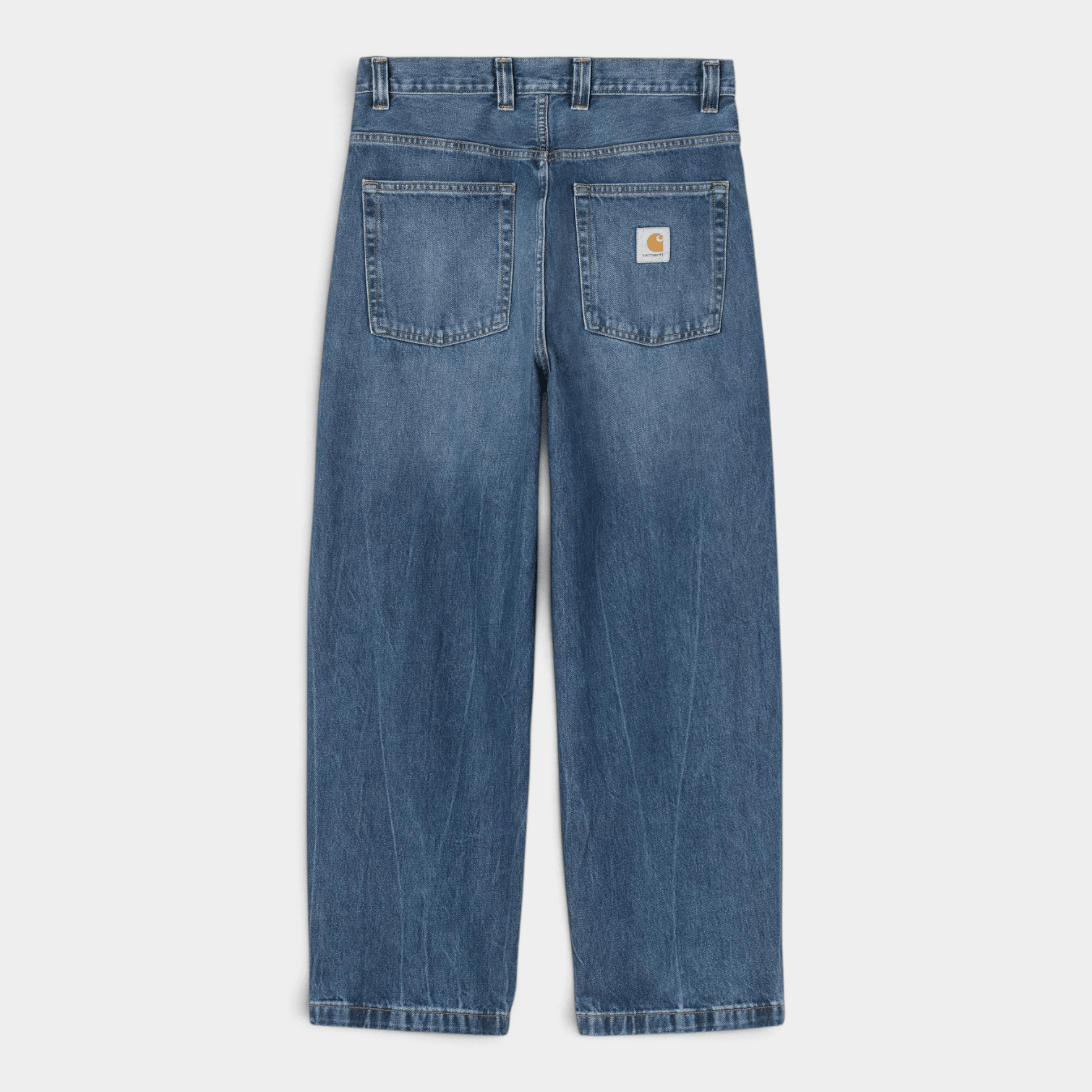 CARHARTT WIP - Carhartt Wip Pantaloni in denim Brandon - Blu marble used/6 - Hubert Humangoods
