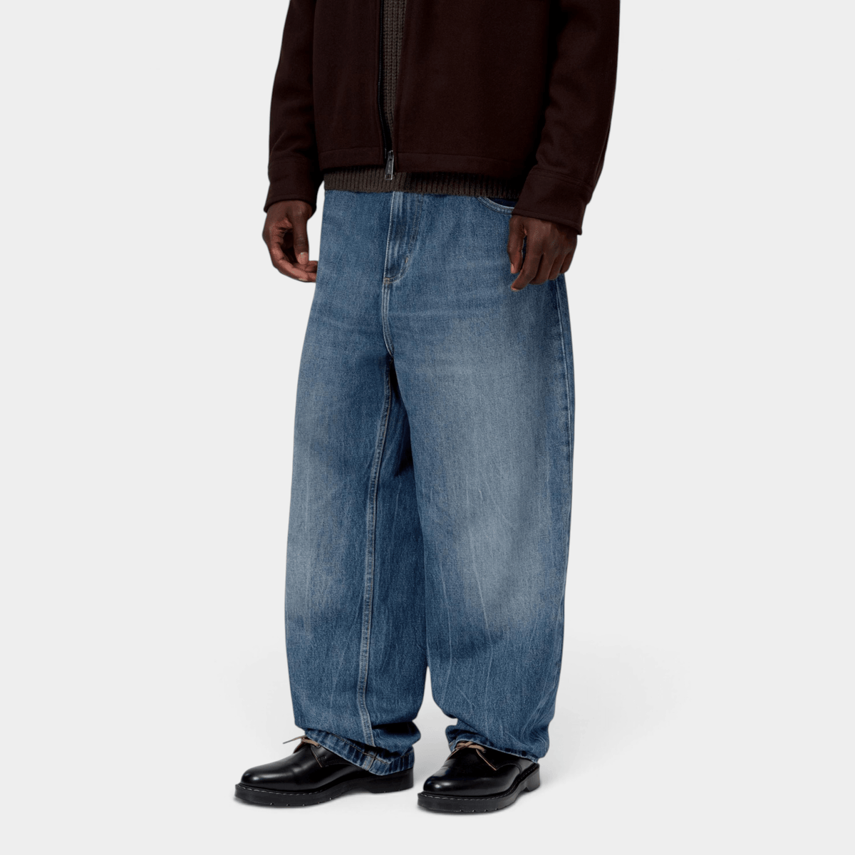 CARHARTT WIP - Carhartt Wip Pantaloni in denim Brandon - Blu marble used/4 - Hubert Humangoods