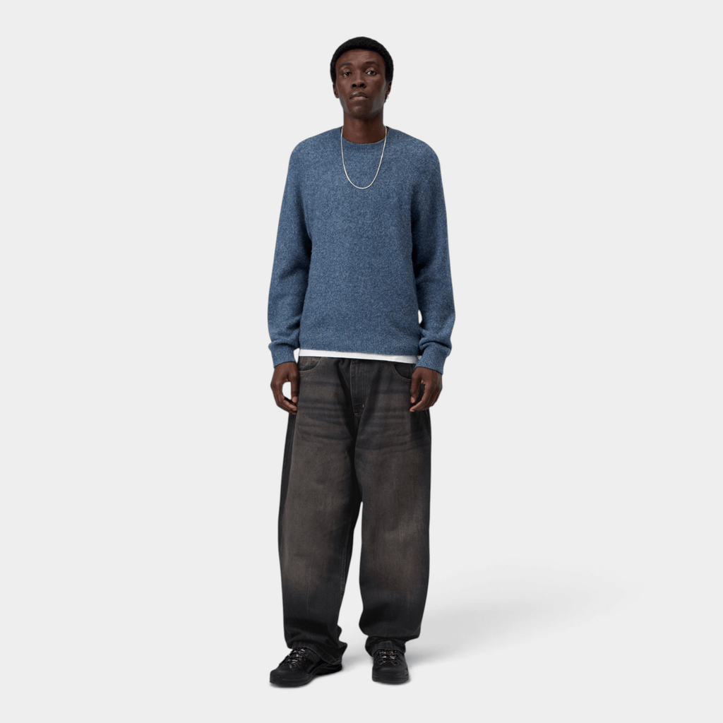 CARHARTT WIP - Carhartt Wip Pantaloni in denim Brandon - Nero tabacco/3 - Hubert Humangoods