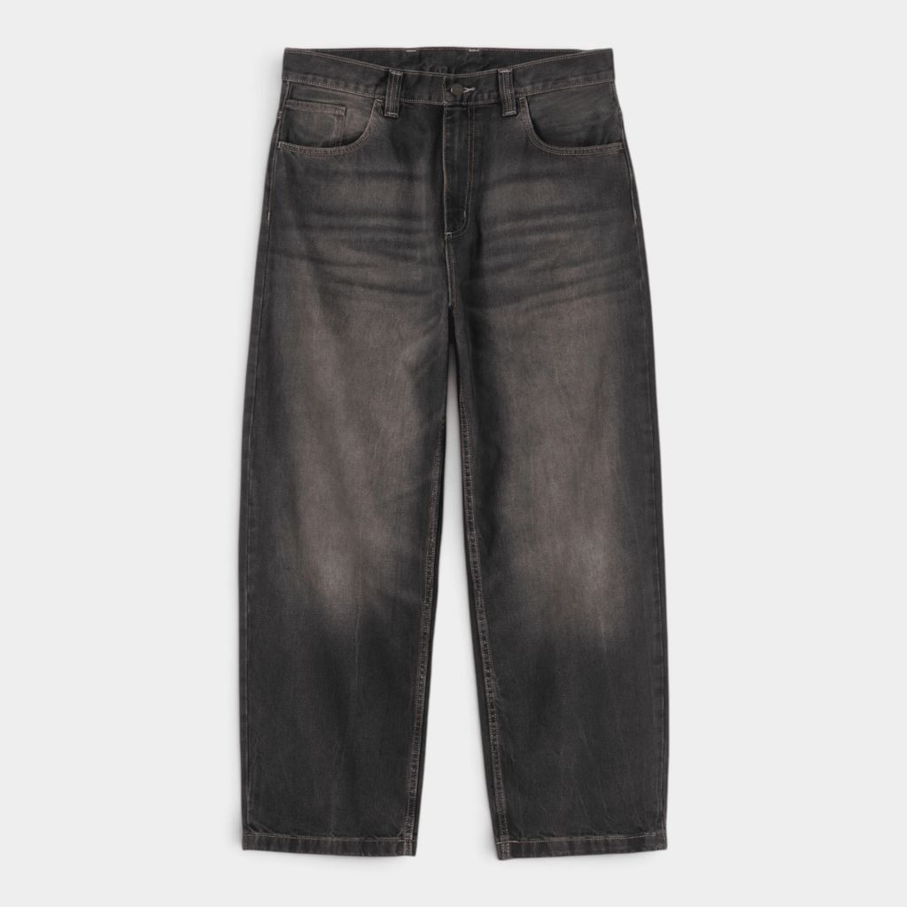 CARHARTT WIP - Carhartt Wip Pantaloni in denim Brandon - Nero tabacco/1 - Hubert Humangoods