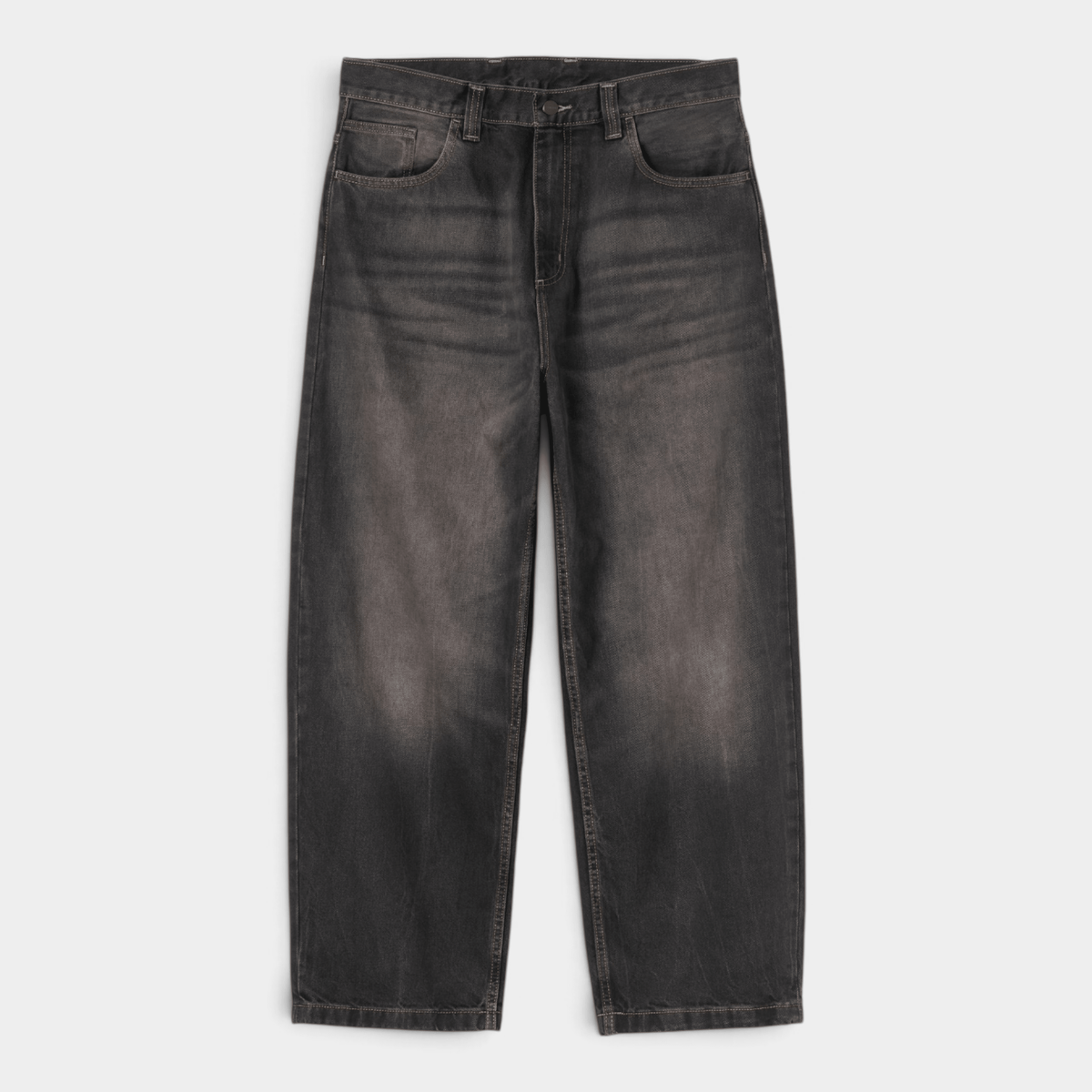 CARHARTT WIP - Carhartt Wip Pantaloni in denim Brandon - Nero tabacco/1 - Hubert Humangoods