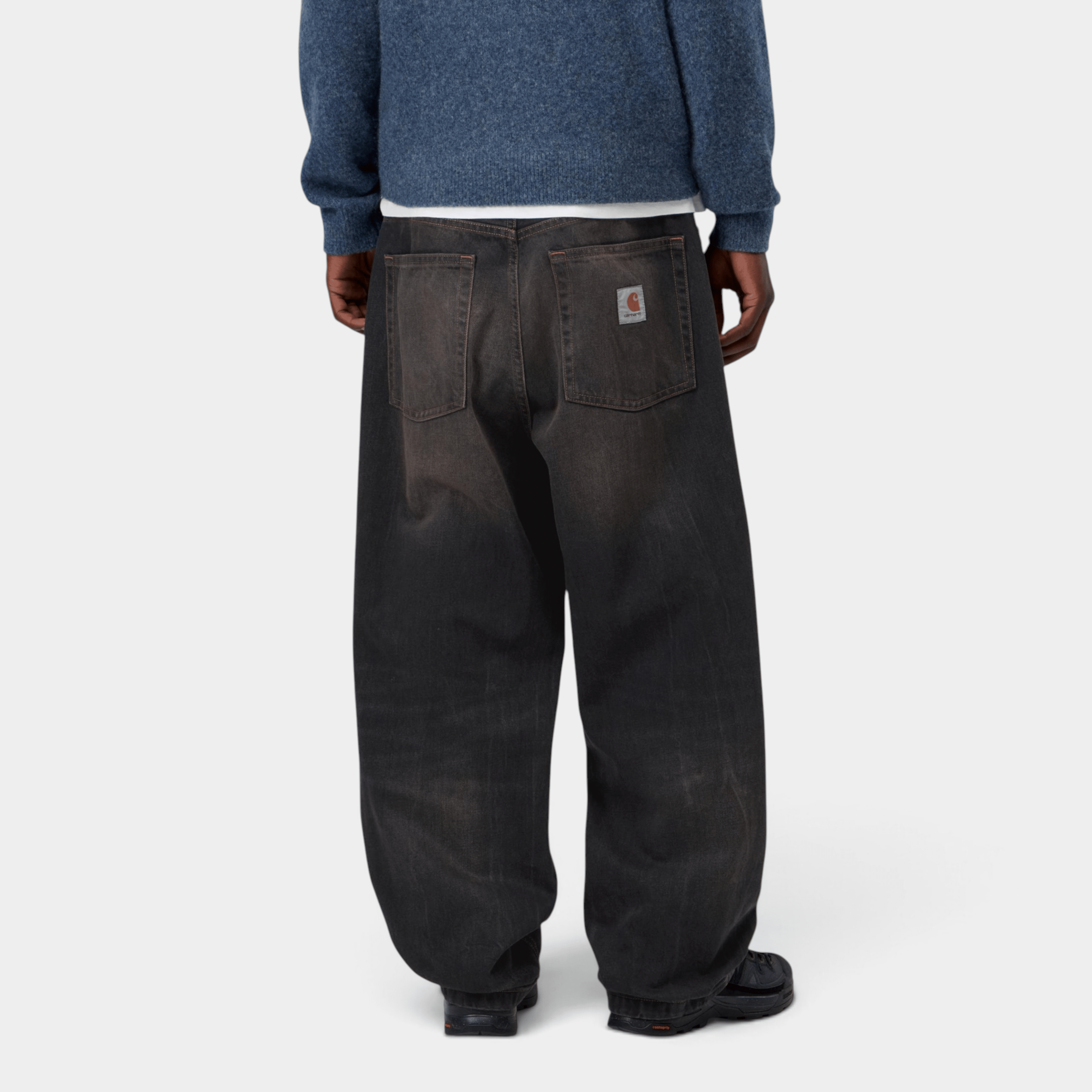 CARHARTT WIP - Carhartt Wip Pantaloni in denim Brandon - Nero tabacco/5 - Hubert Humangoods