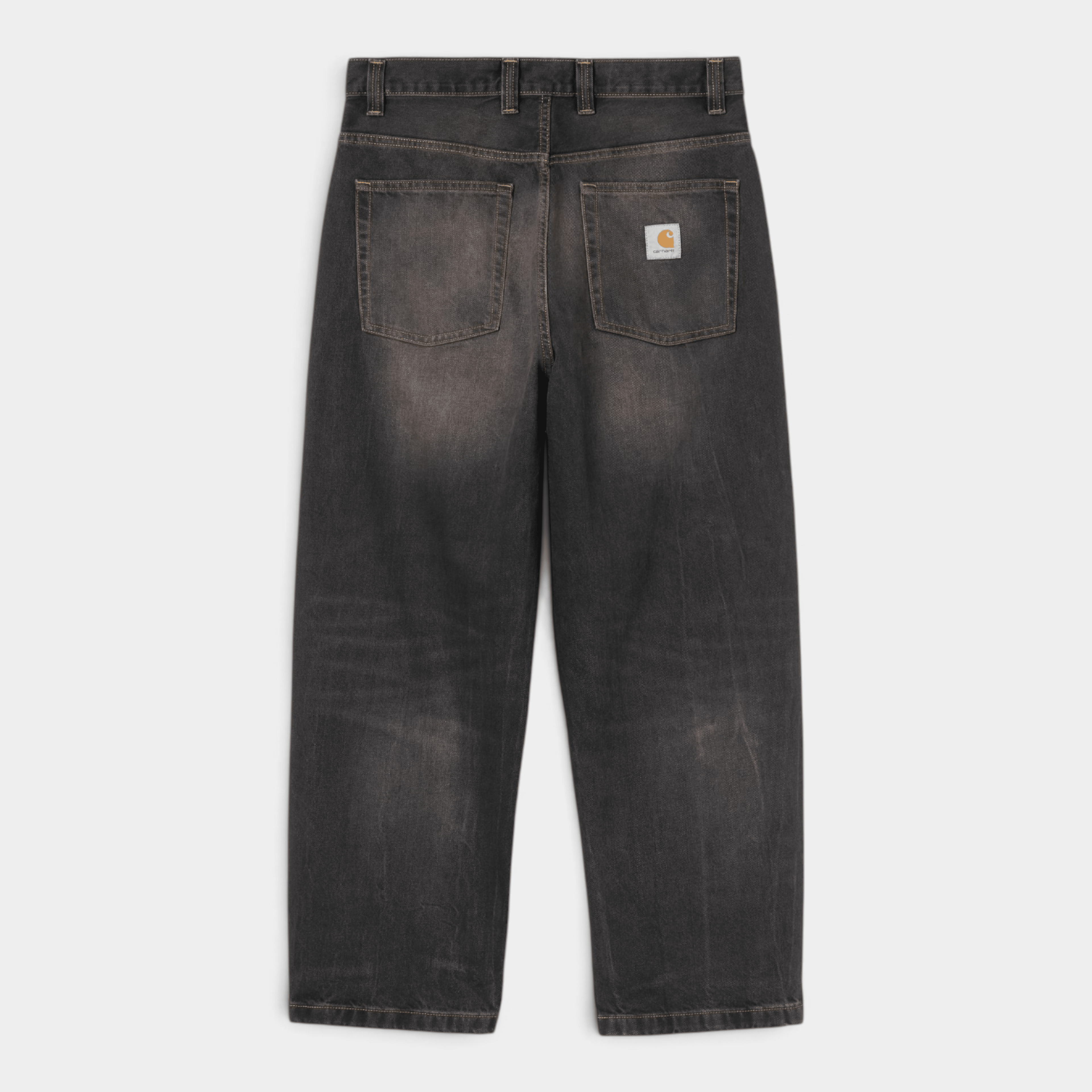 CARHARTT WIP - Carhartt Wip Pantaloni in denim Brandon - Nero tabacco/6 - Hubert Humangoods