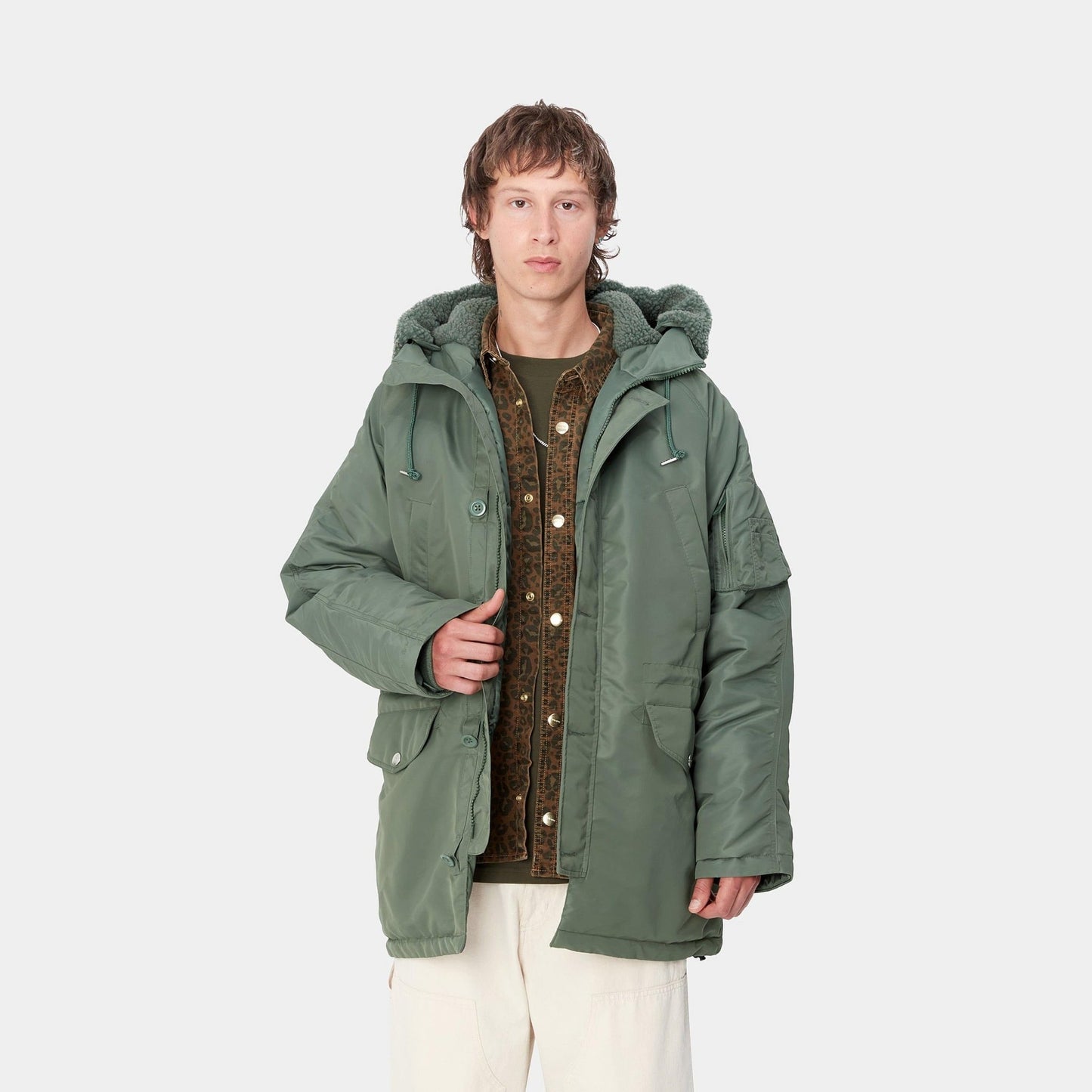 CARHARTT WIP Carhartt Wip Parka Olten - Verde - Hubert Humangoods