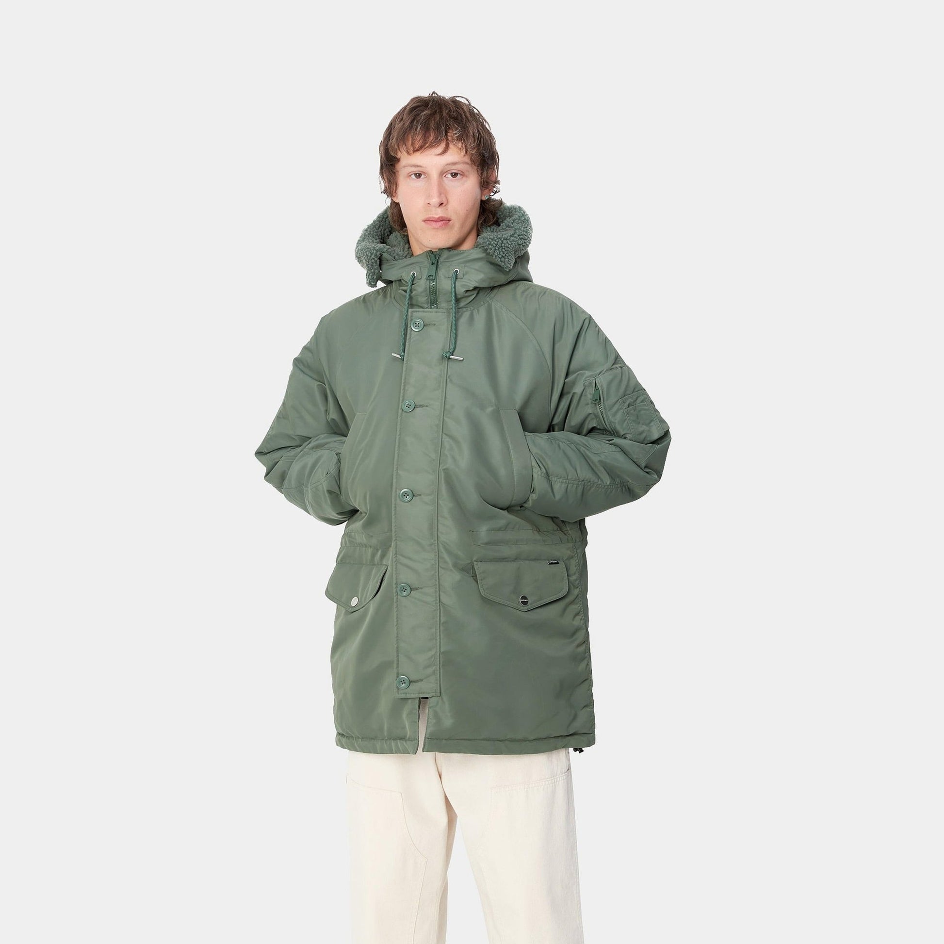 CARHARTT WIP Carhartt Wip Parka Olten - Verde - Hubert Humangoods