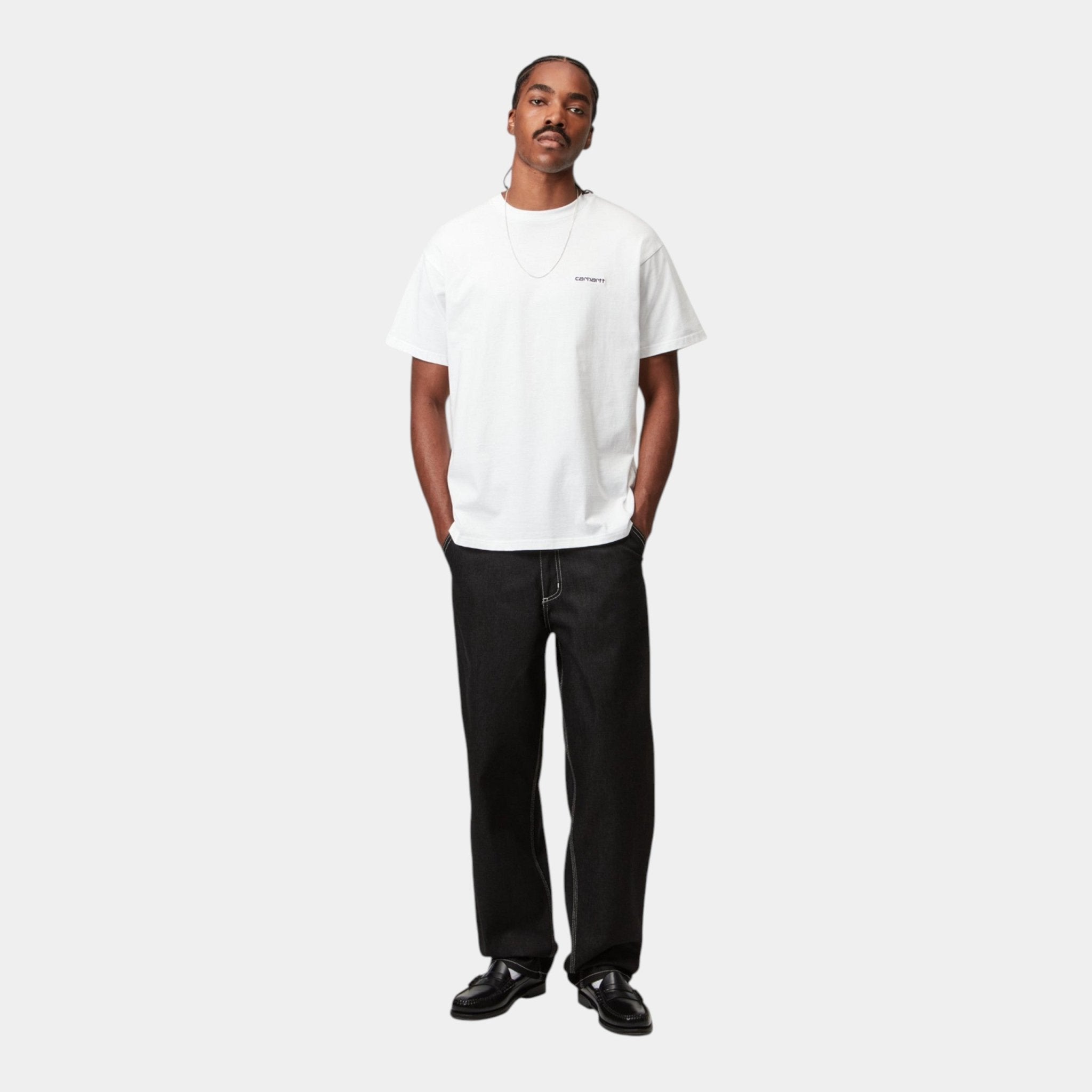 CARHARTT WIP Carhartt Wip Script Embroidery T-shirt - Bianco - Hubert Humangoods