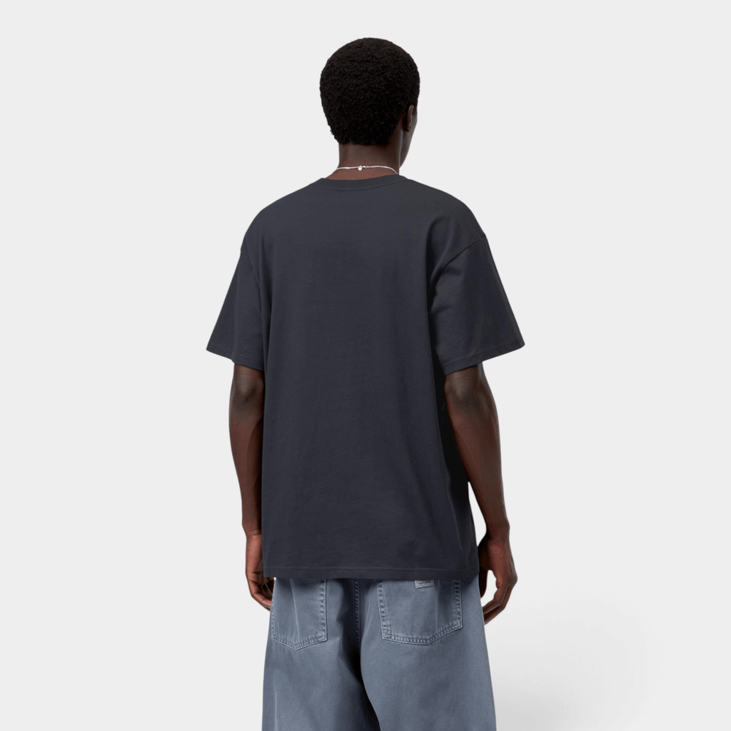 CARHARTT WIP - Carhartt Wip Script Embroidery T-shirt - Blu/3 - Hubert Humangoods