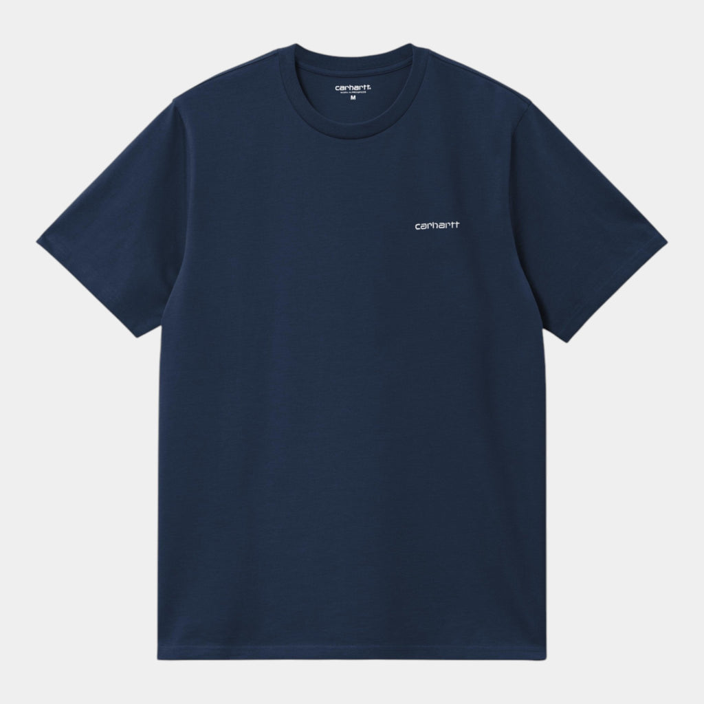 CARHARTT WIP Carhartt Wip Script Embroidery T-shirt - Blu Jupiter - Hubert Humangoods