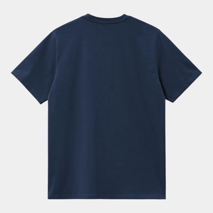 CARHARTT WIP Carhartt Wip Script Embroidery T-shirt - Blu Jupiter - Hubert Humangoods