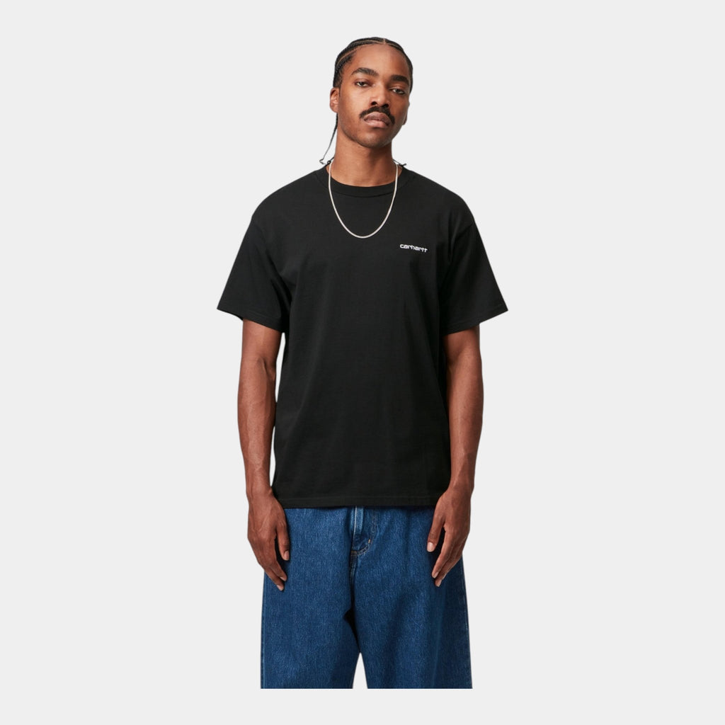 CARHARTT WIP Carhartt Wip Script Embroidery T-shirt - Nero - Hubert Humangoods