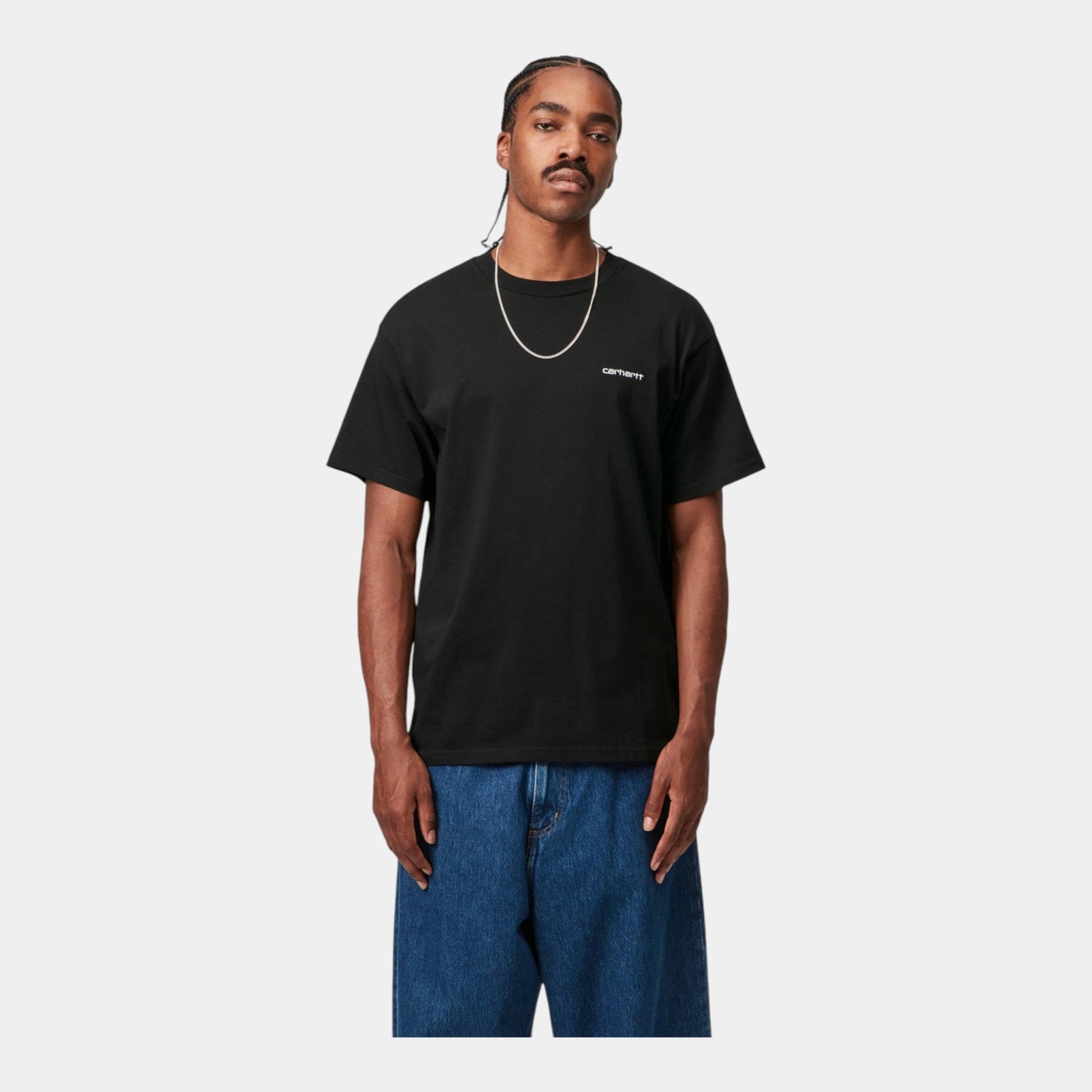 CARHARTT WIP Carhartt Wip Script Embroidery T-shirt - Nero - Hubert Humangoods