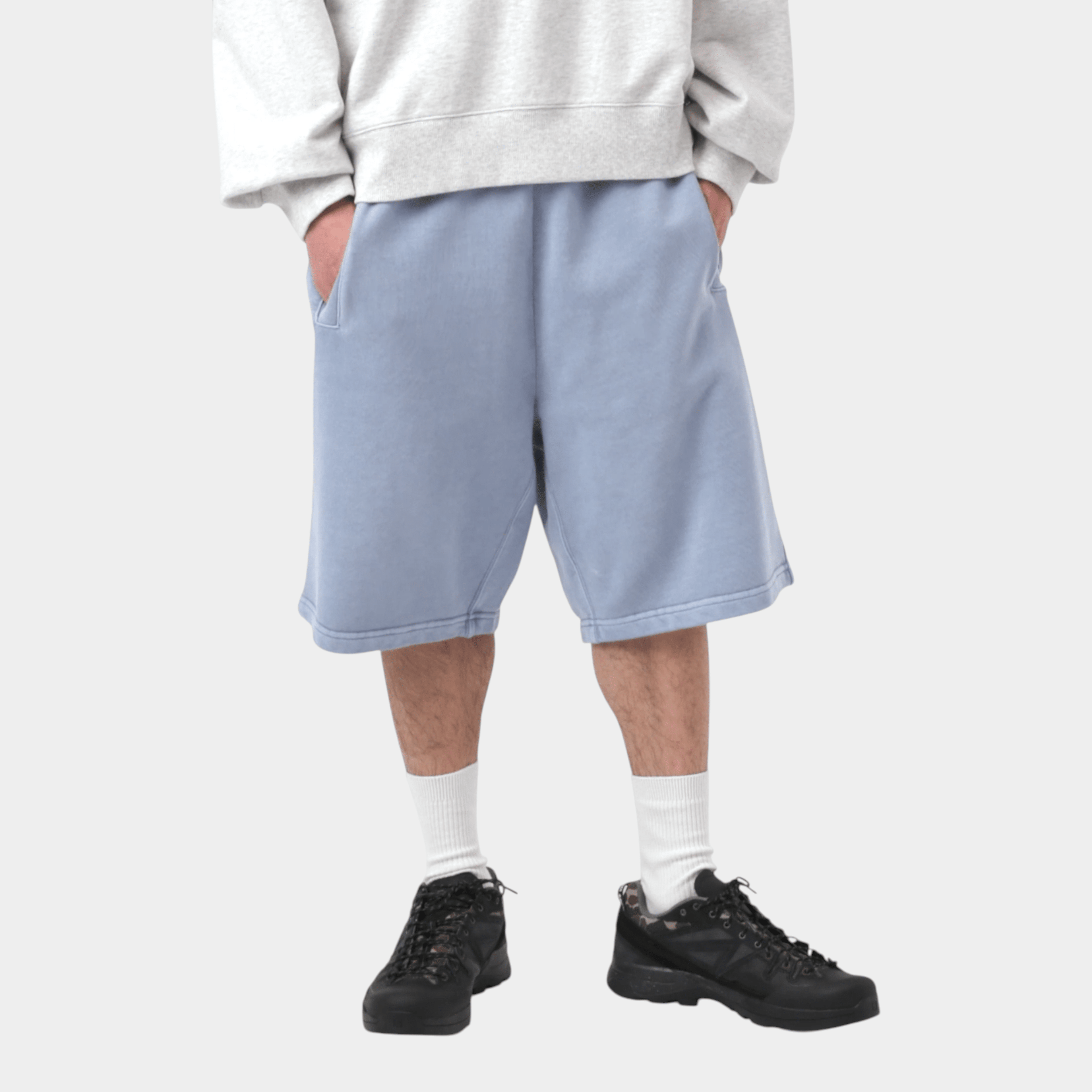 CARHARTT WIP - Carhartt Wip Short Nelson in felpa - Azzurro/4 - Hubert Humangoods