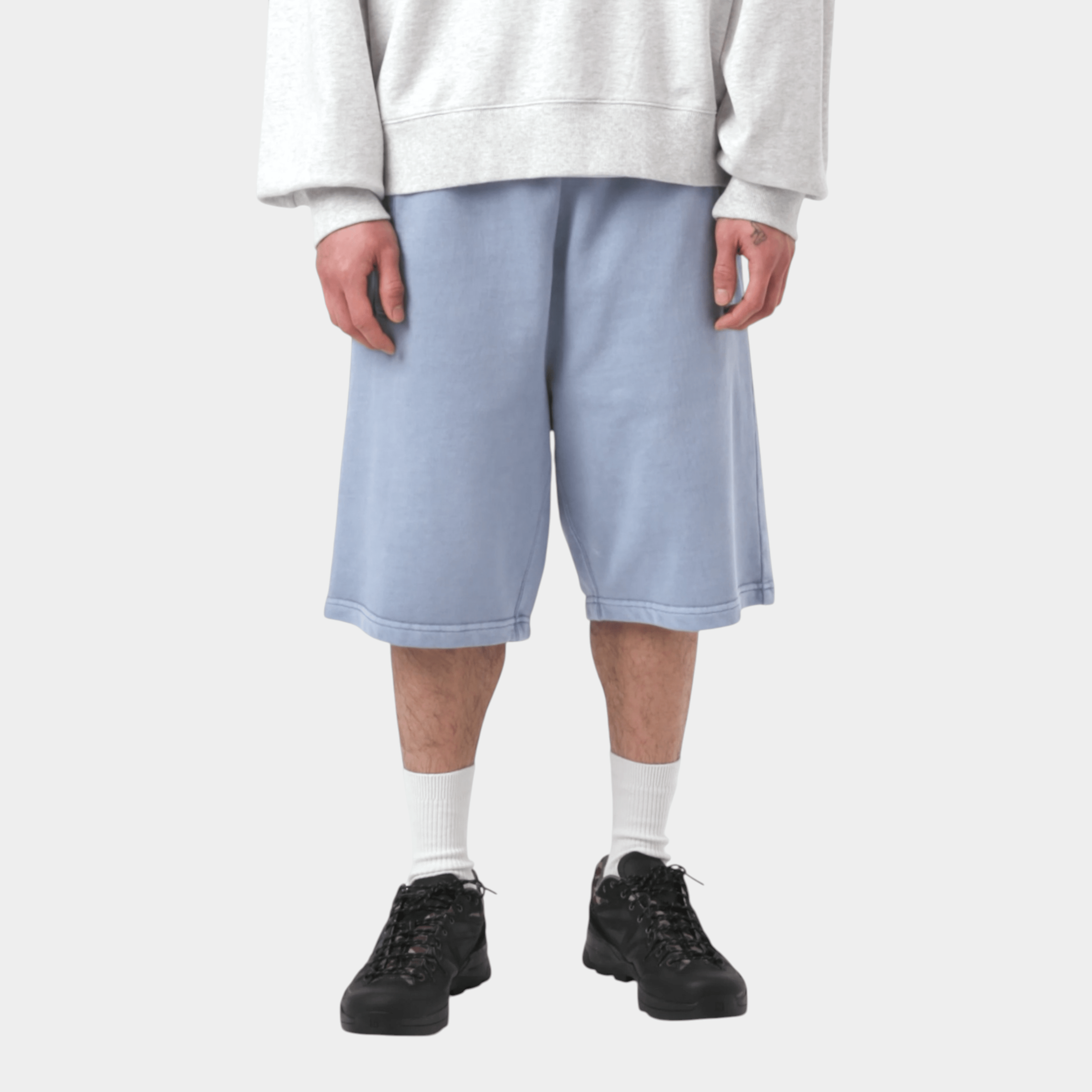 CARHARTT WIP - Carhartt Wip Short Nelson in felpa - Azzurro/2 - Hubert Humangoods