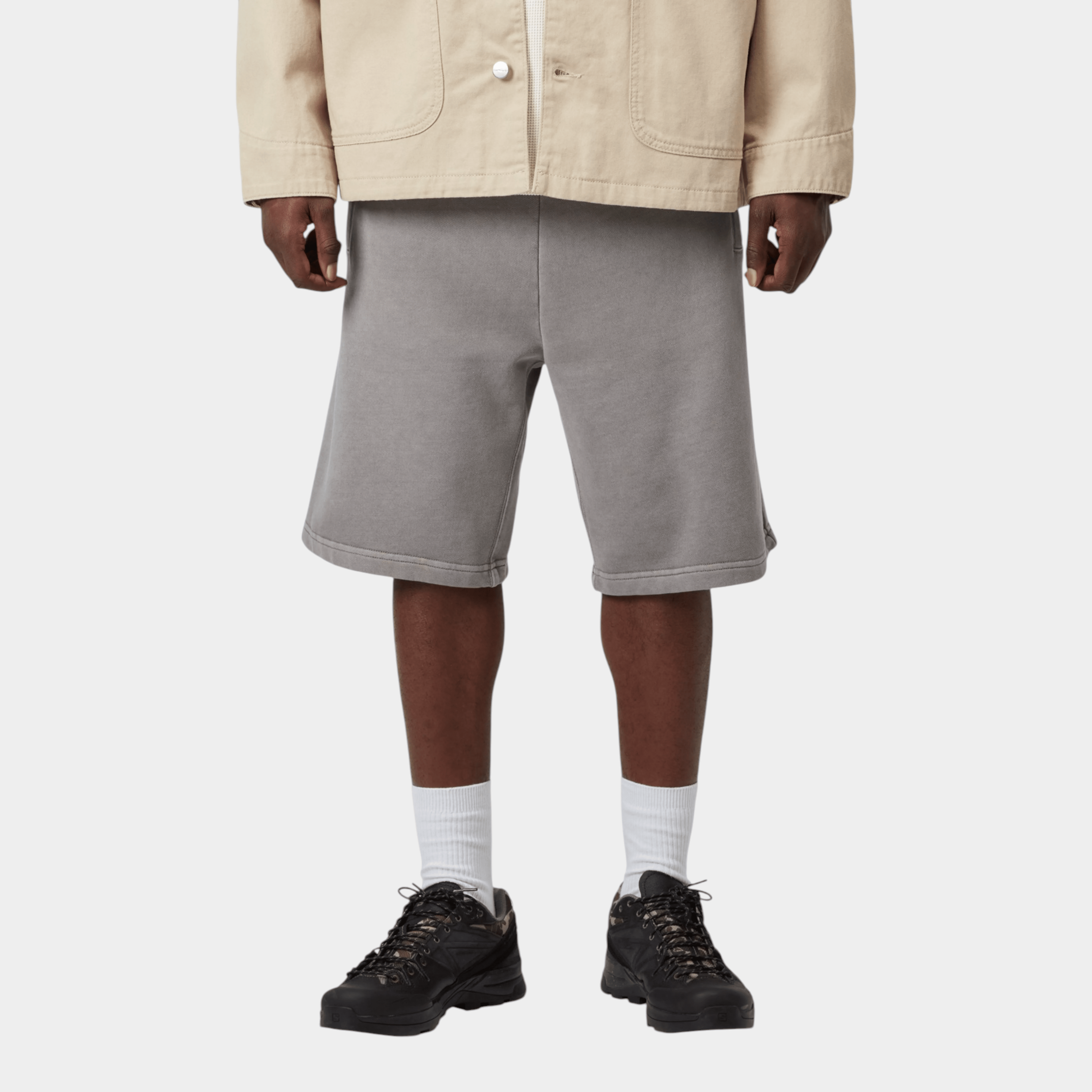 CARHARTT WIP - Carhartt Wip Short Nelson in felpa - Grigio/2 - Hubert Humangoods