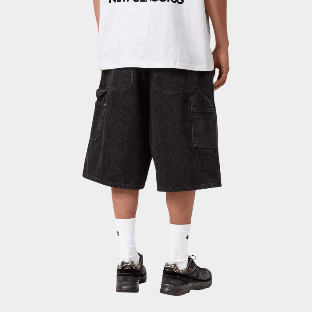 CARHARTT WIP - Carhartt Wip Shorts Og Double Knee camo snake - Nero/3 - Hubert Humangoods