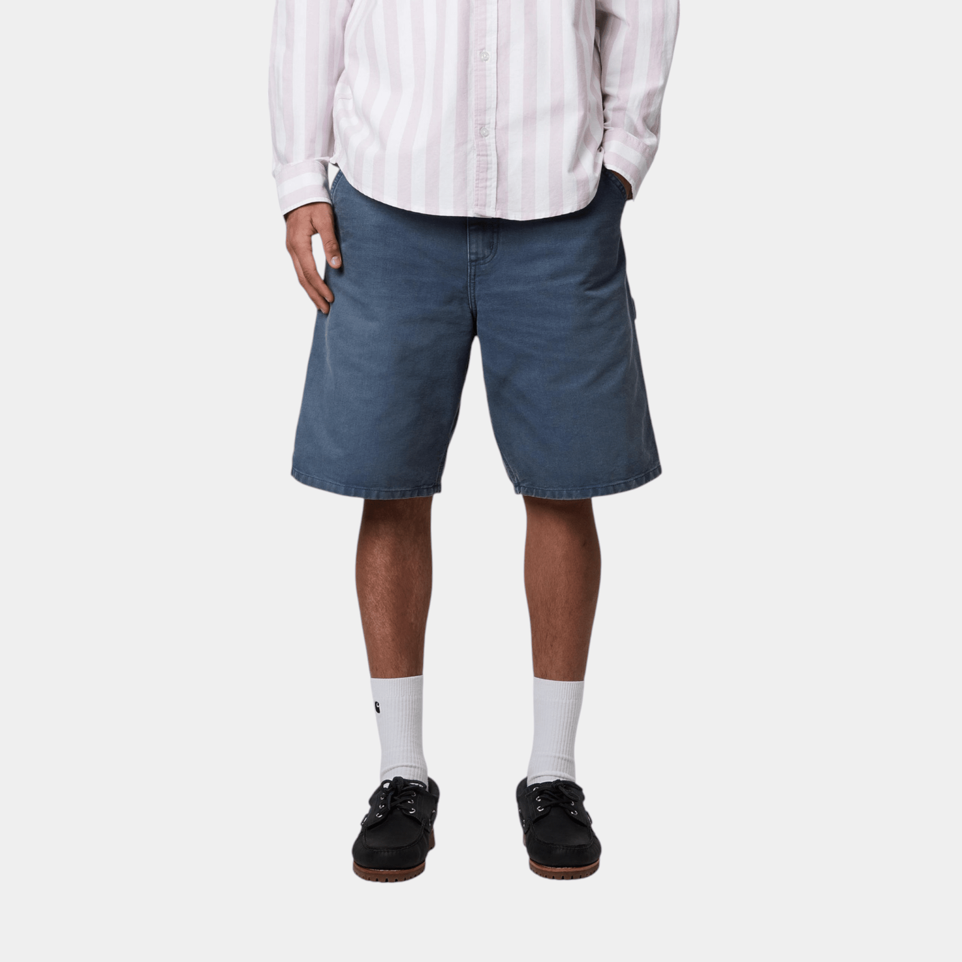 CARHARTT WIP Carhartt Wip Shorts Single Knee in canvas - Dusky Blue - Hubert Humangoods