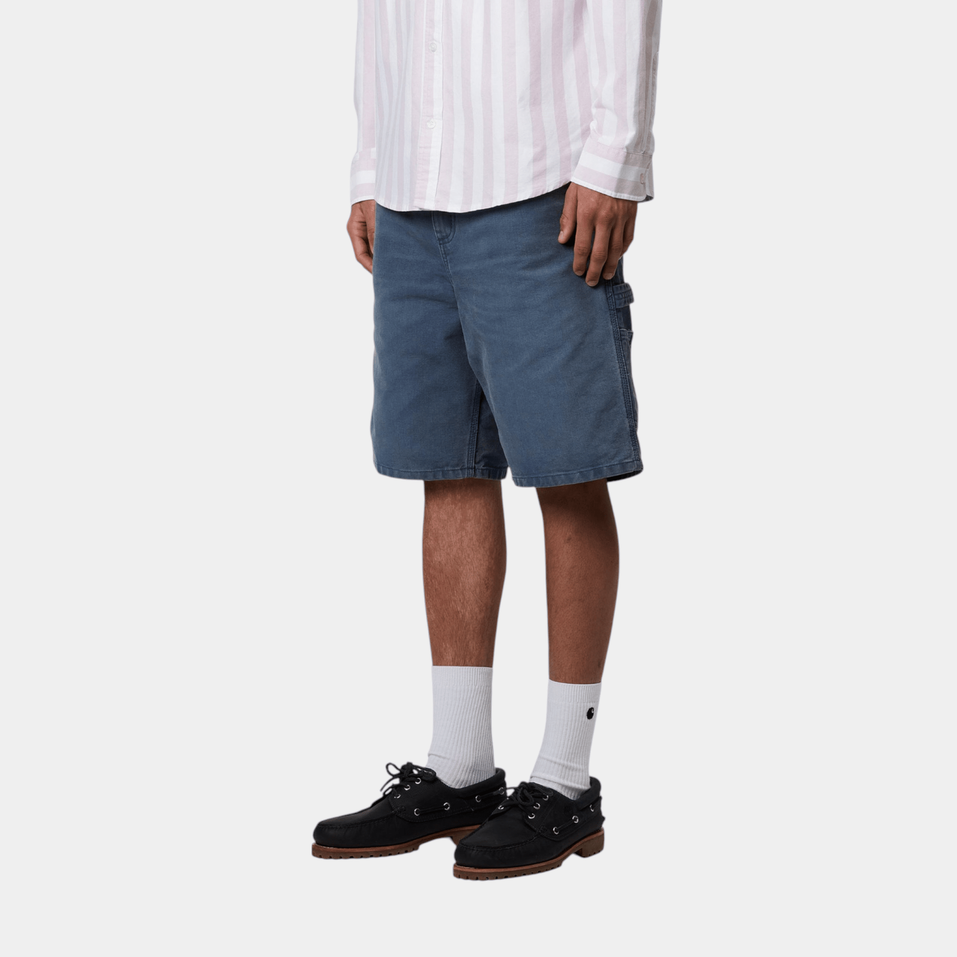 CARHARTT WIP Carhartt Wip Shorts Single Knee in canvas - Dusky Blue - Hubert Humangoods